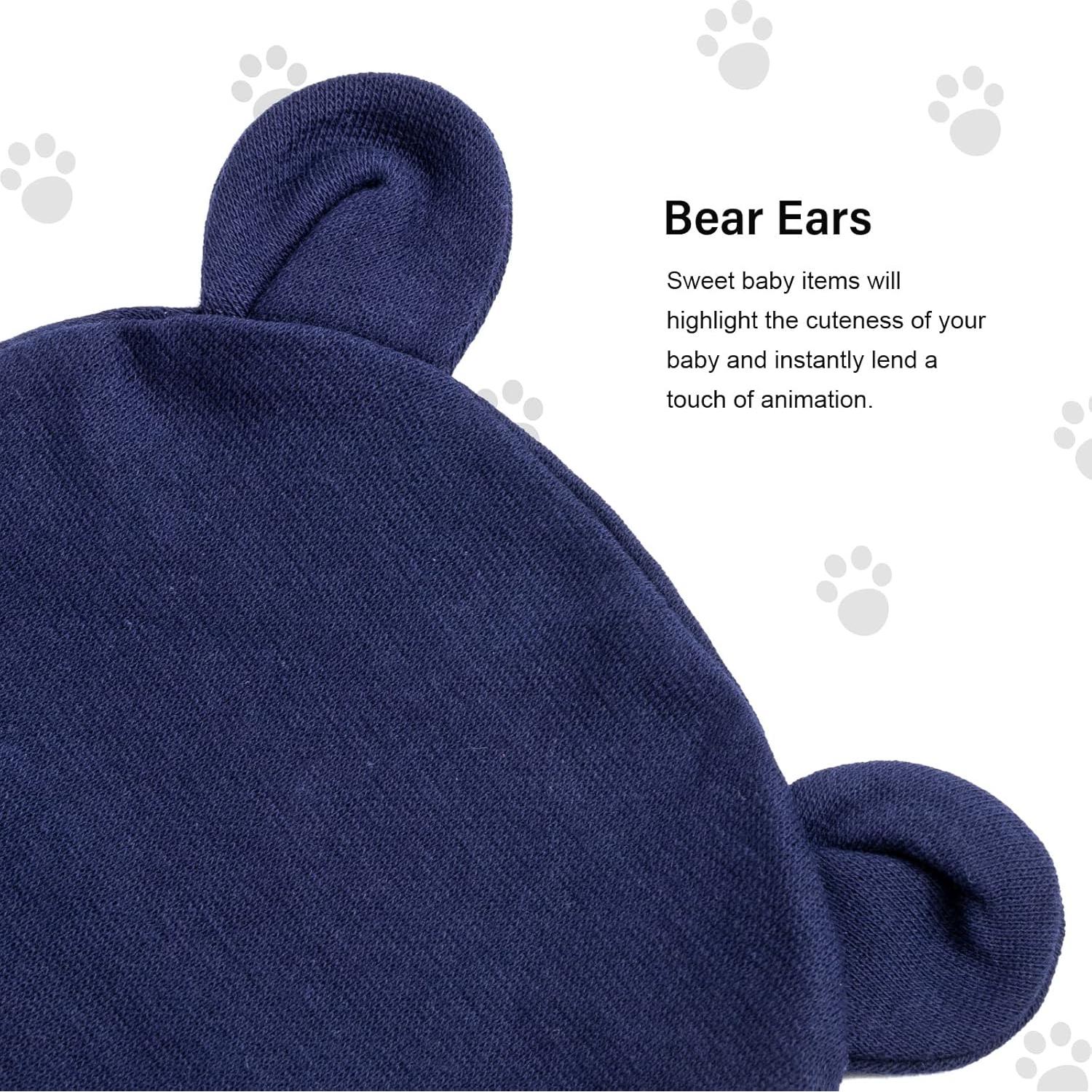 Conjunto Gorro y Manoplas Orejas de Oso AQOKKA 0-3 Meses