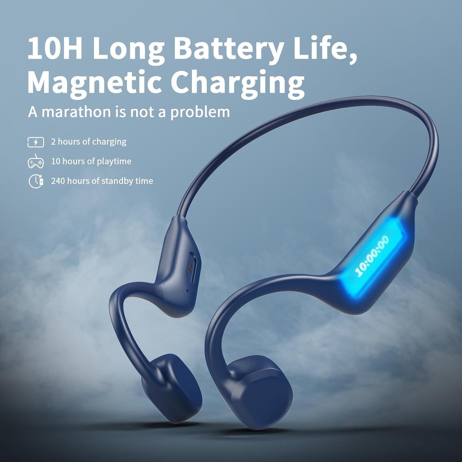 Auriculares Inalámbricos Bluetooth 5.3 SHEYIN X13 Azul Profundo