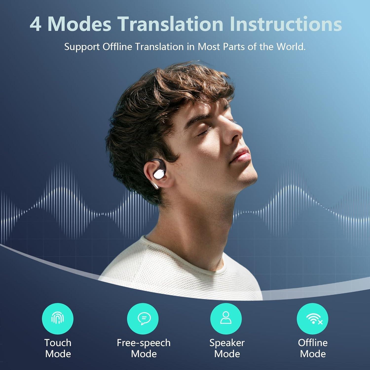 Auriculares Traductores NUPLEA Q39 Bluetooth 3-en-1 144 Idiomas