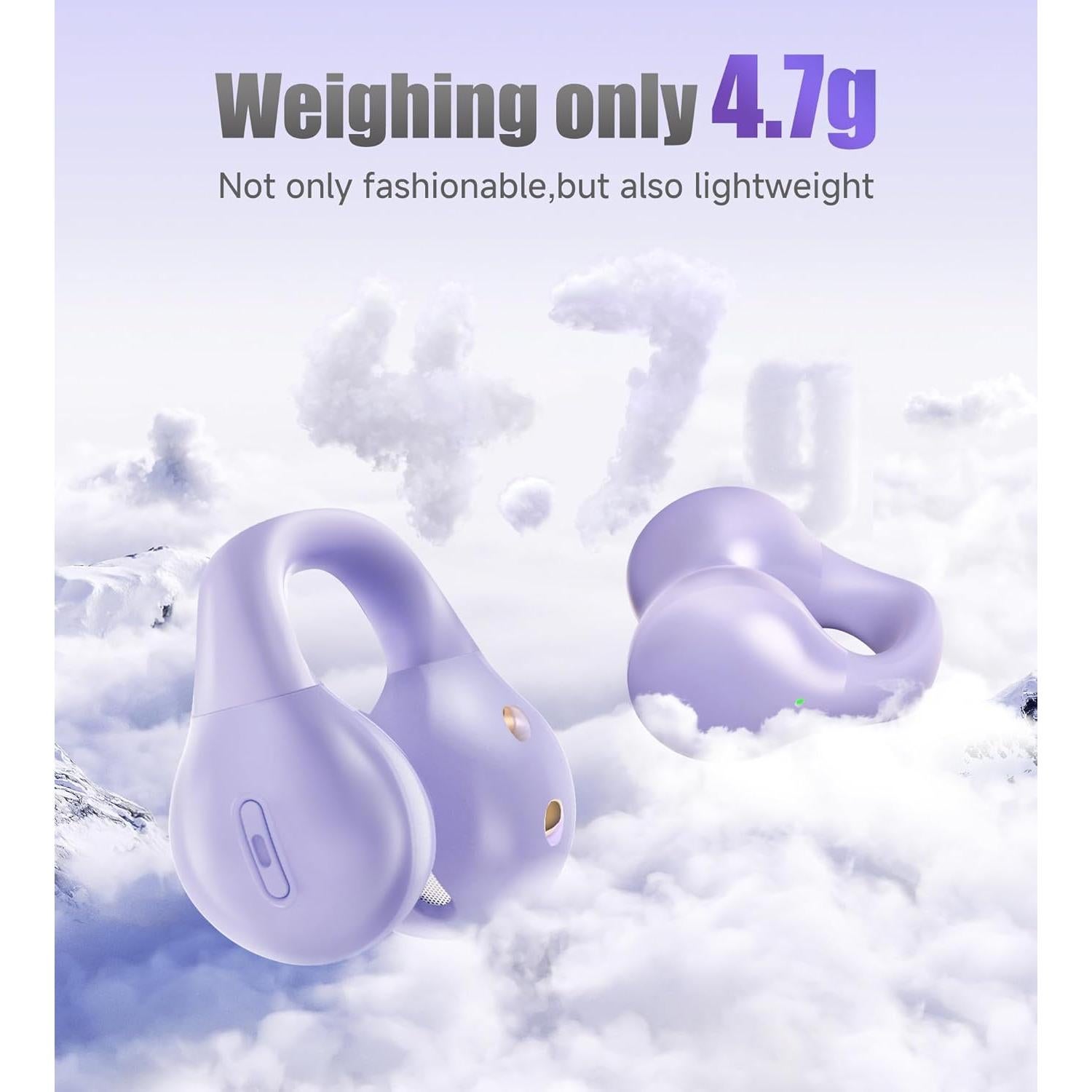 Auriculares Inalámbricos Bluetooth King Lucky i21 Púrpura IPX4