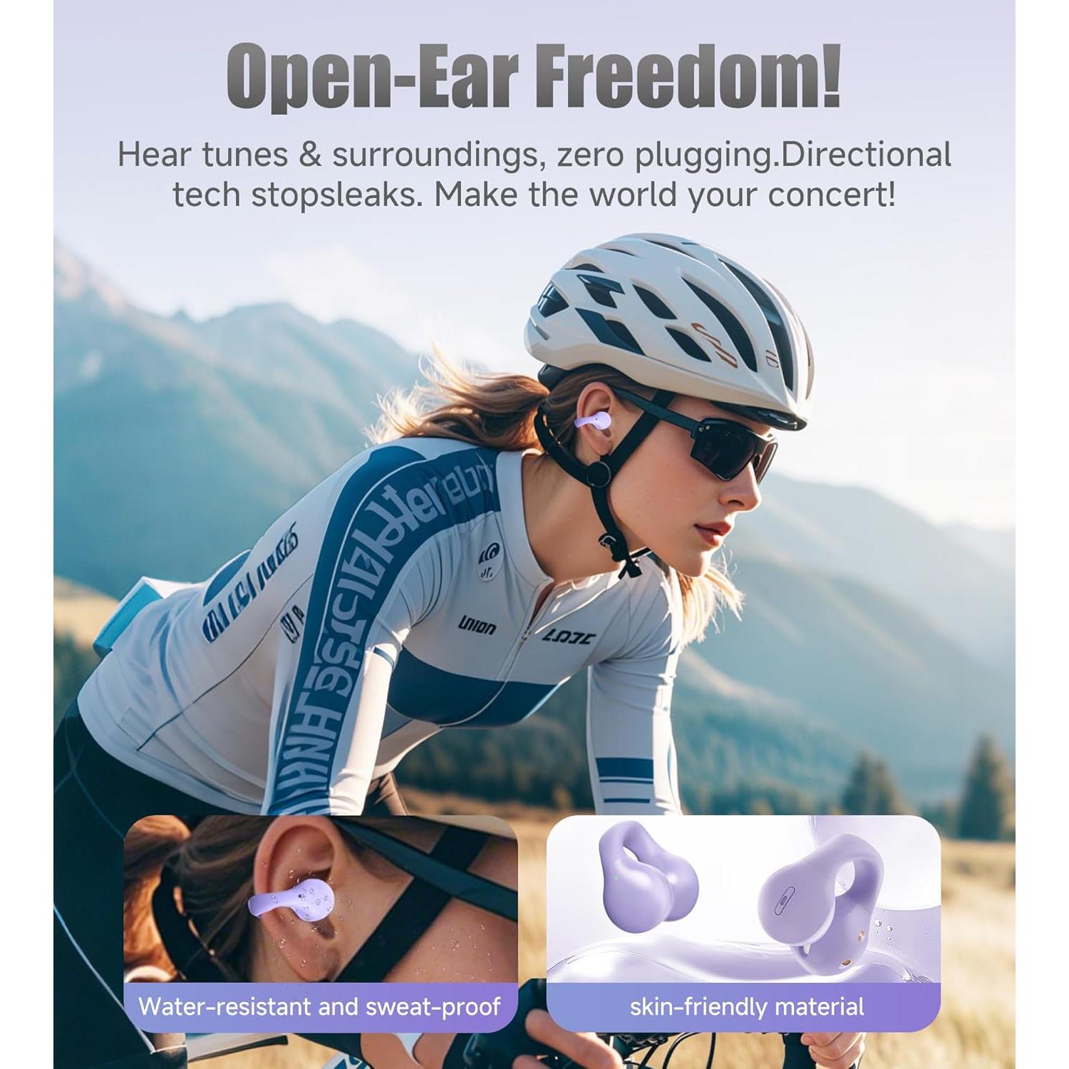 Auriculares Inalámbricos Bluetooth King Lucky i21 Púrpura IPX4