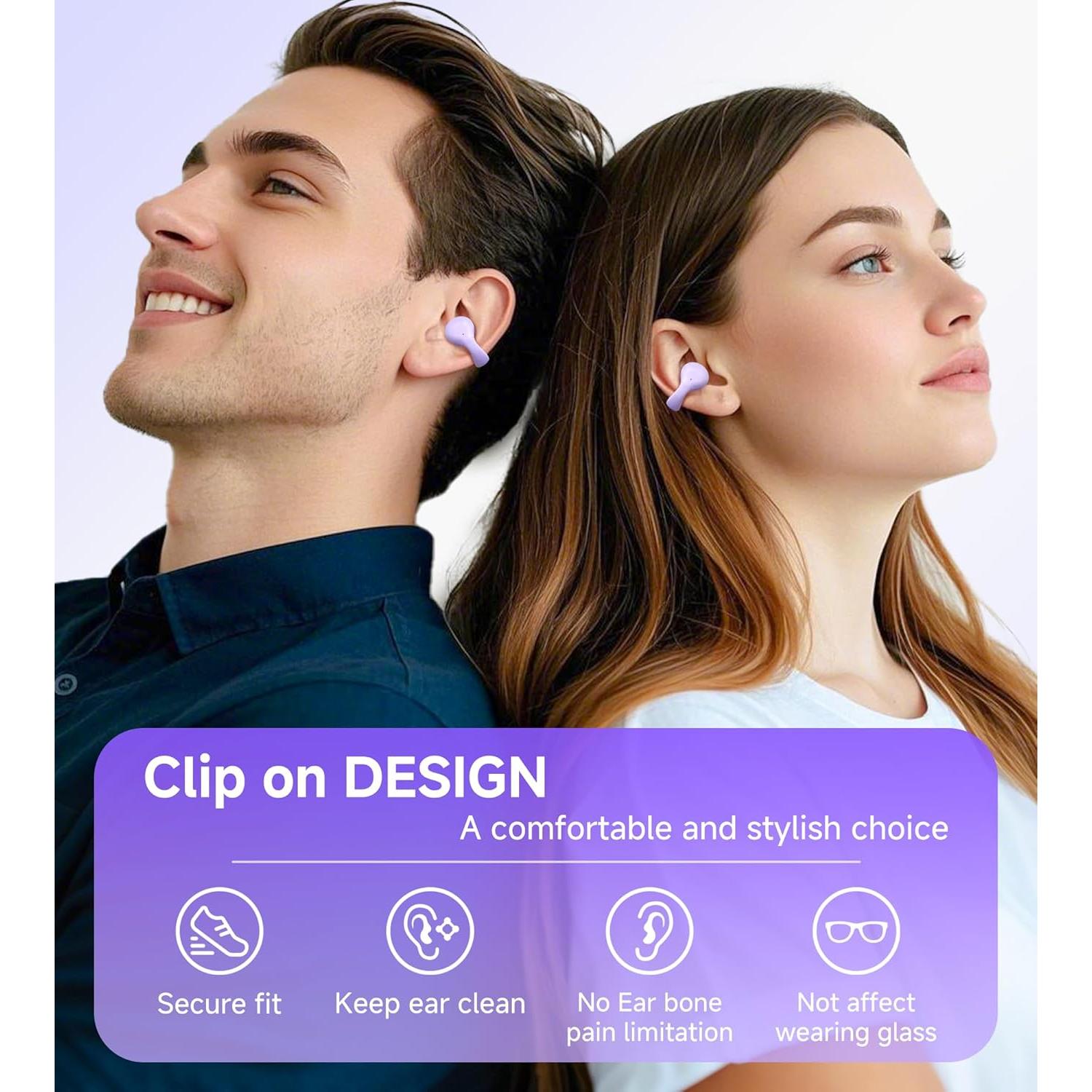 Auriculares Inalámbricos Bluetooth King Lucky i21 Púrpura IPX4