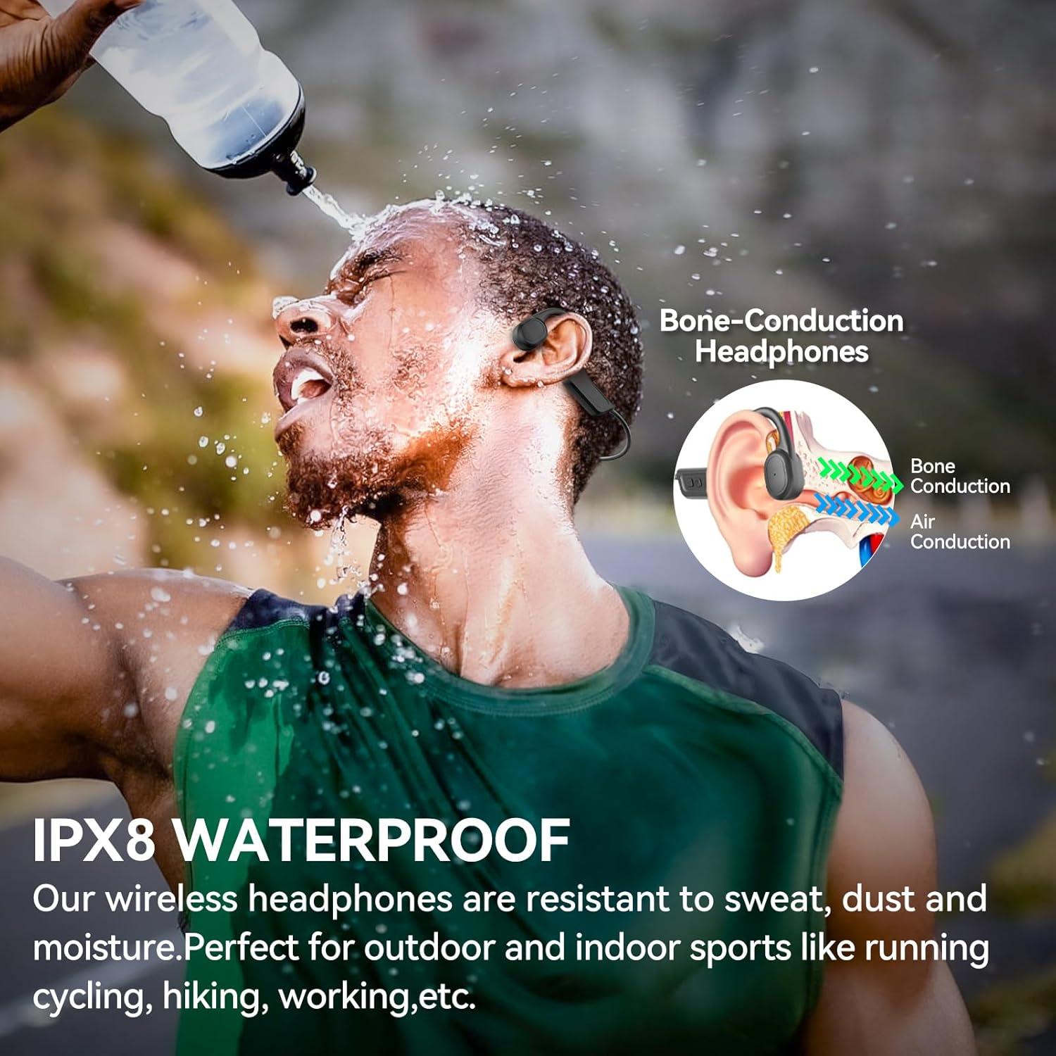 Auriculares de Conducción Ósea SilisoundTek IP68 Bluetooth 5.3