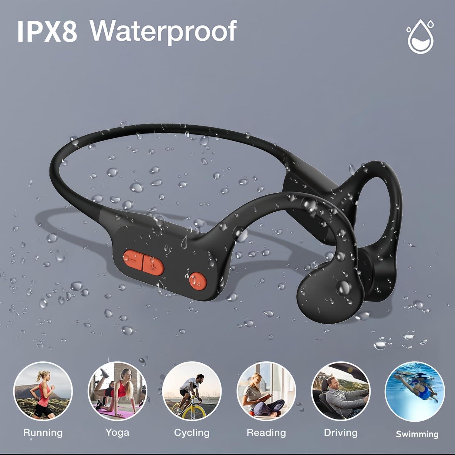 Auriculares Bluetooth Swimaudios SWIM W22 IP68 32GB Conducción Ósea