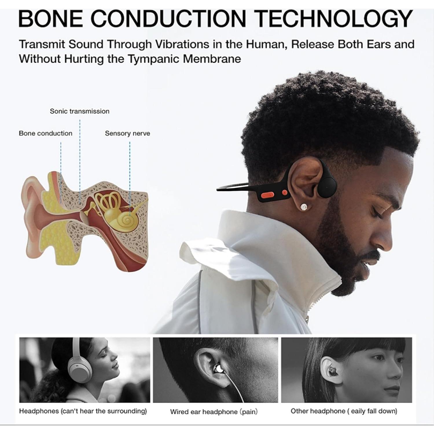 Auriculares Bluetooth Swimaudios SWIM W22 IP68 32GB Conducción Ósea