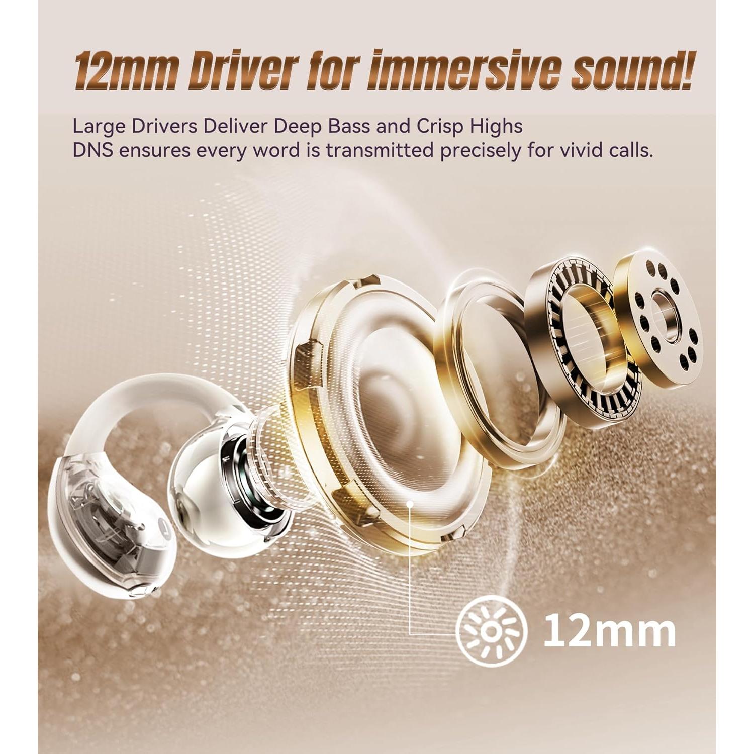 Auriculares Inalámbricos King Lucky i121 Clip-On Blancos IPX5