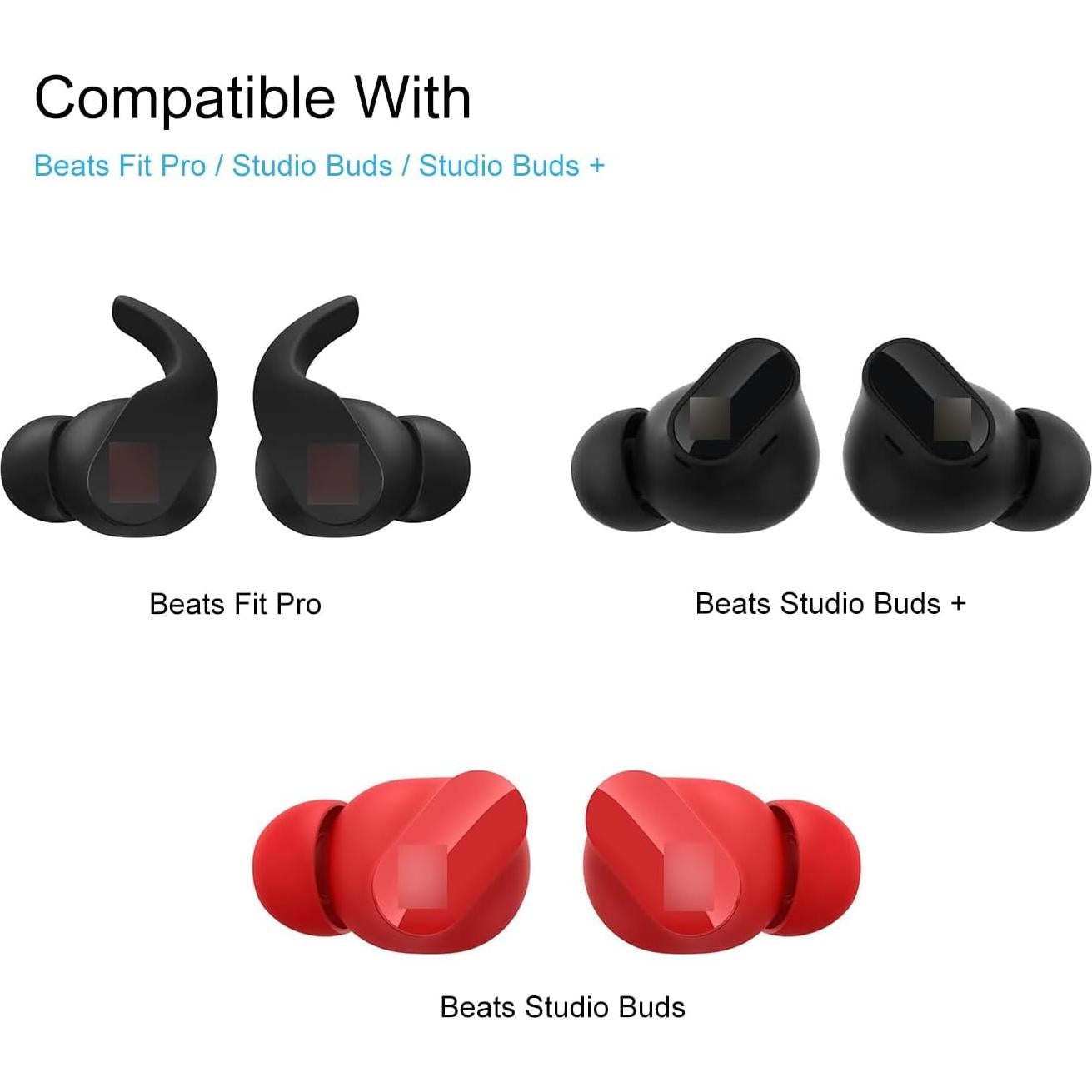 Puntas de Espuma de Memoria Klowcok para Auriculares Beats