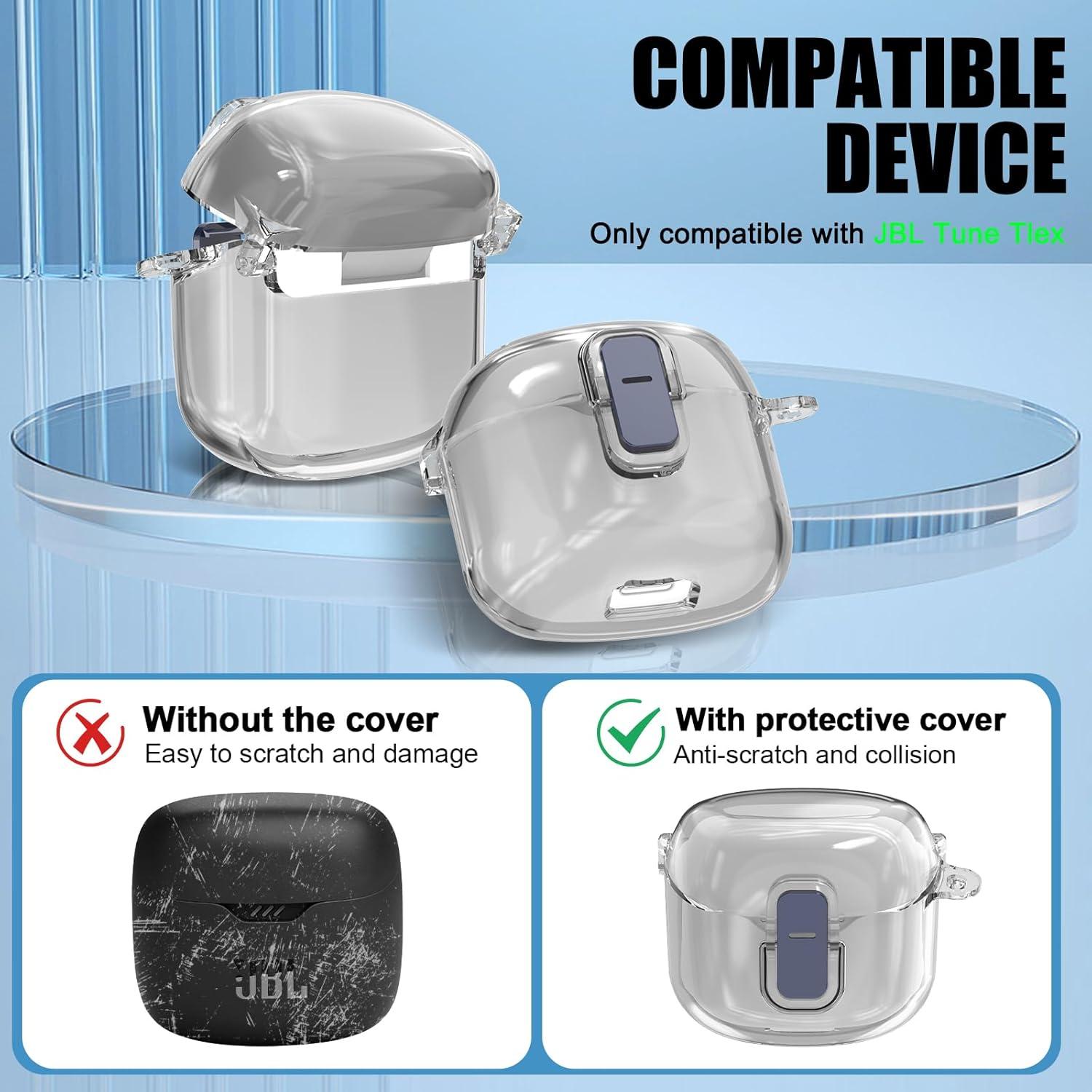 Funda Protectora Transparente JBL Tune Flex con Candado Seguro