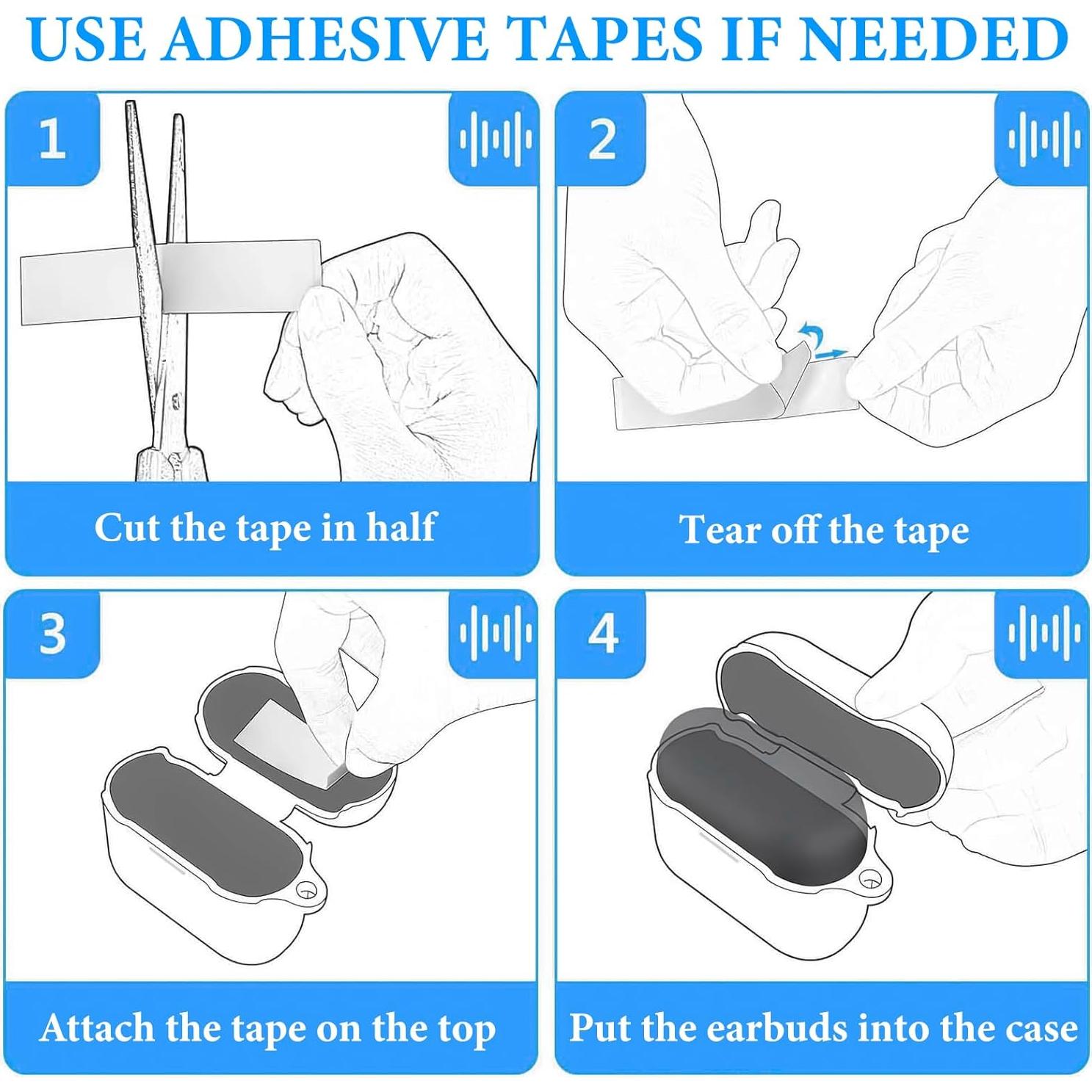 Funda de Silicona GEEKRIA para Auriculares JBL TUNE BEAM - Negro