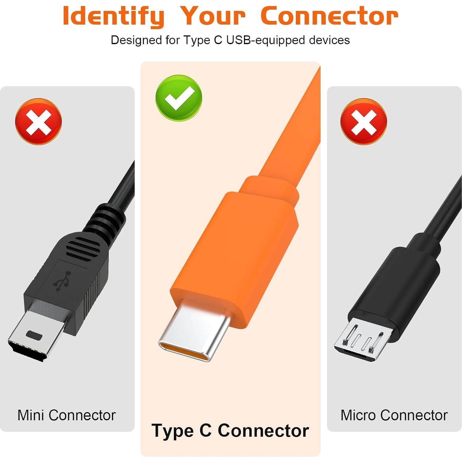 Cable de carga USB-C a USB-A Xivip 1.01m para JBL y auriculares