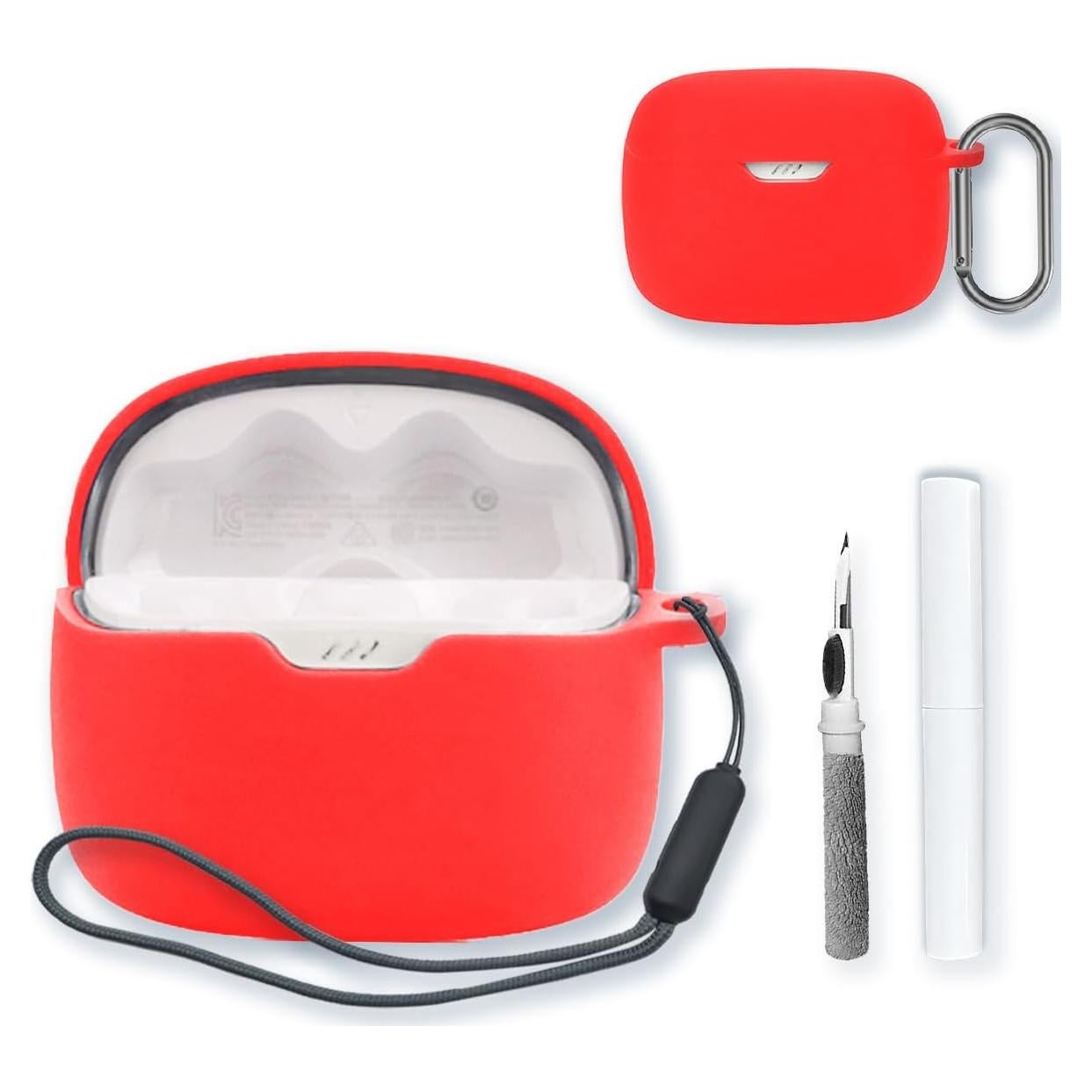 Funda de Silicona BOVUGAC para JBL Tune 245NC TWS - Rojo