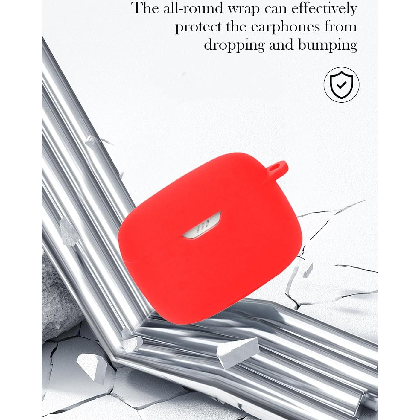 Funda de Silicona BOVUGAC para JBL Tune 245NC TWS - Rojo