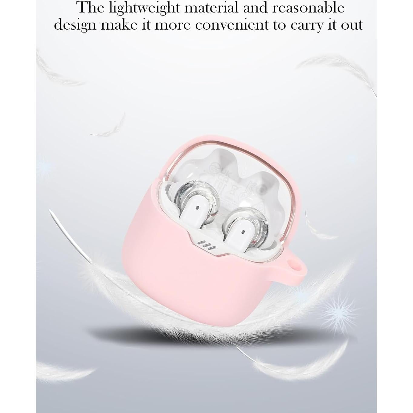 Funda Protectora Silicona BOVUGAC para JBL Tune FLEX Rosa