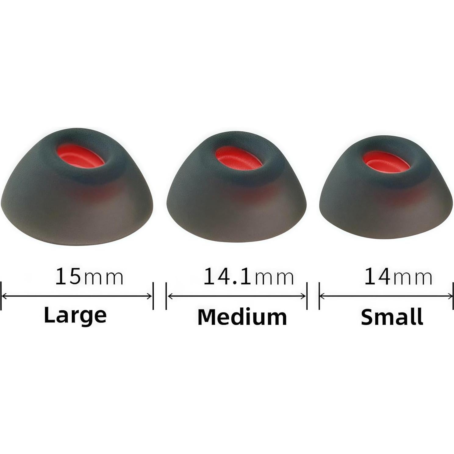 3 Pairs Puntas Silicona Repuesto JBL Tune Flex S/M/L