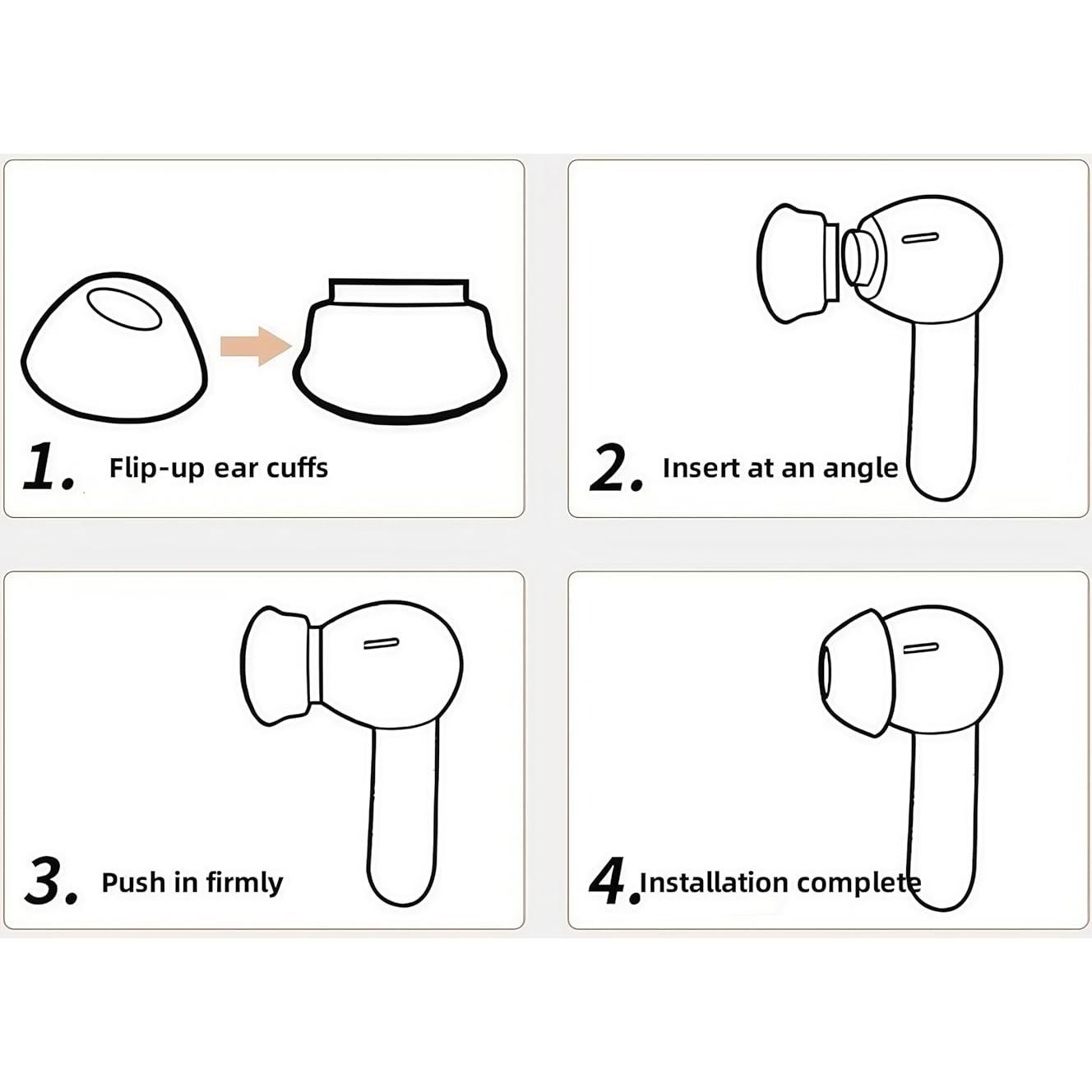 3 Pairs Puntas Silicona Repuesto JBL Tune Flex S/M/L