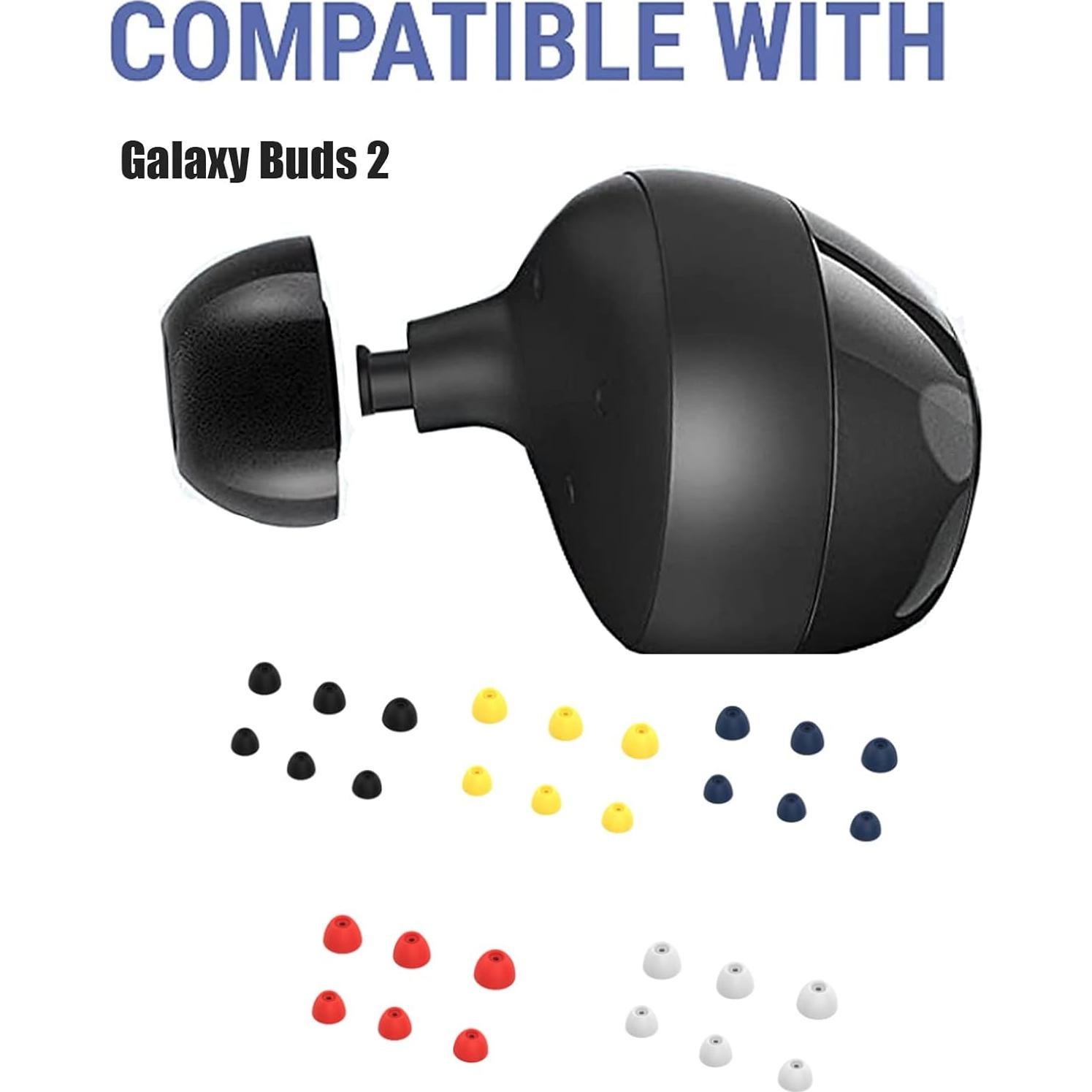 Puntas de Oído Silicona Ngaantyun para Galaxy Buds 2 - 6 Pcs