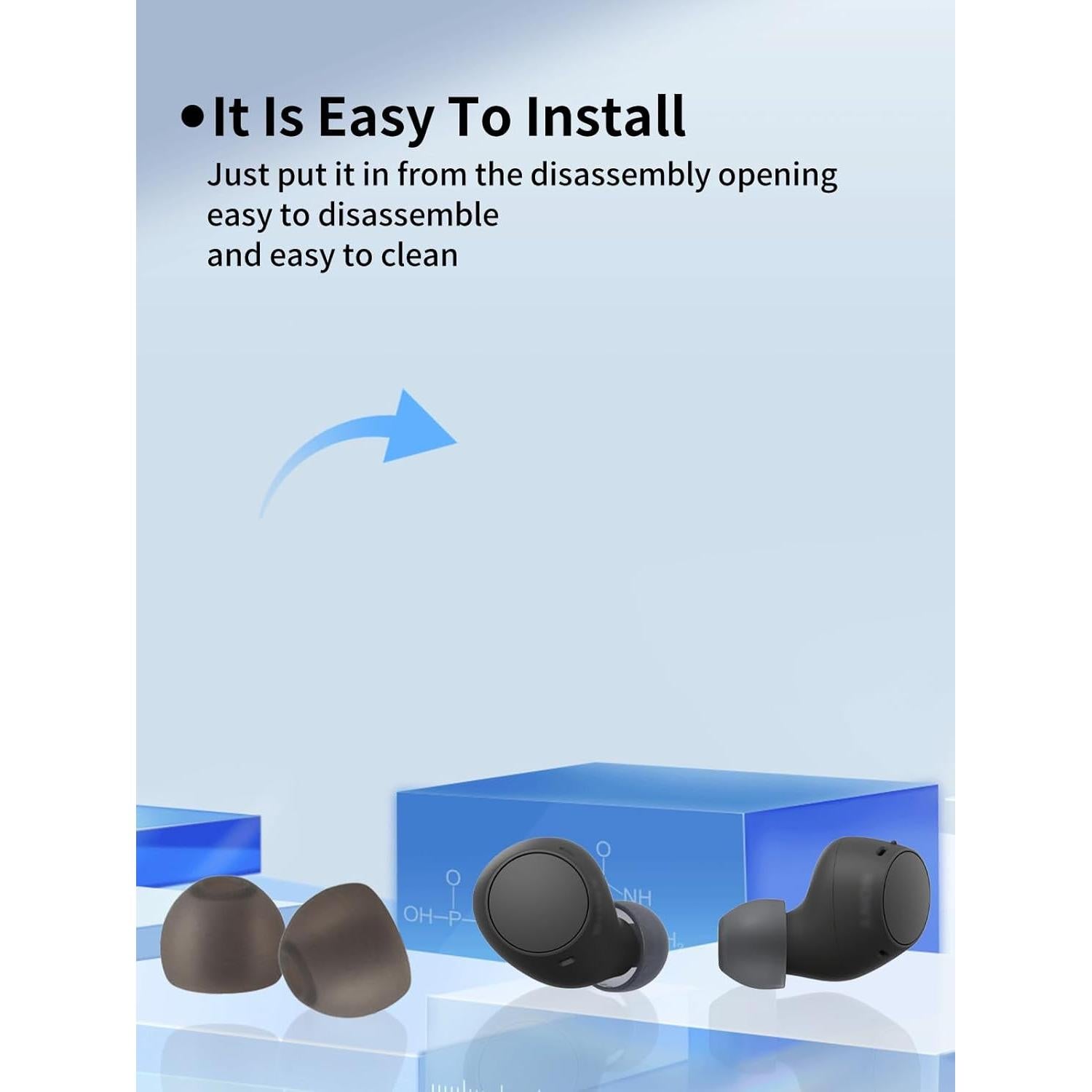 Consejos de oído UYRUREL para Sony WF-C510 - 6 Paquetes