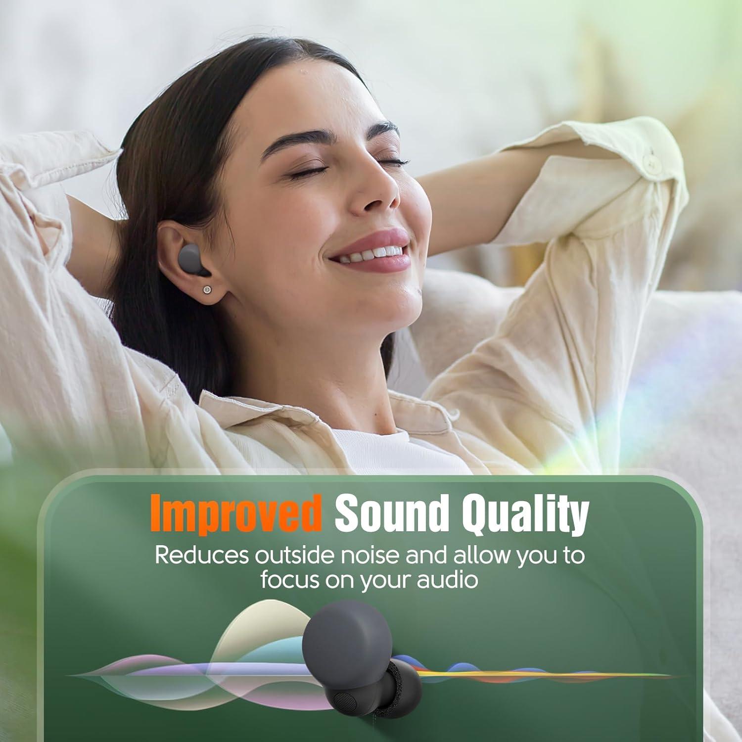 Consejos de Espuma de Memoria Sony LinkBuds S - 3 Pares Antideslizantes