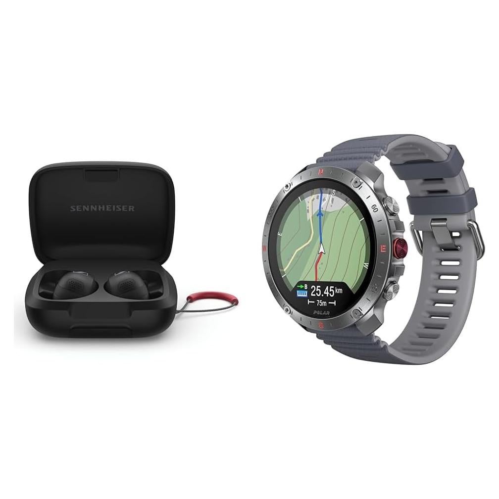 Auriculares Sennheiser Momentum Sport + Reloj Polar Grit X2 Pro