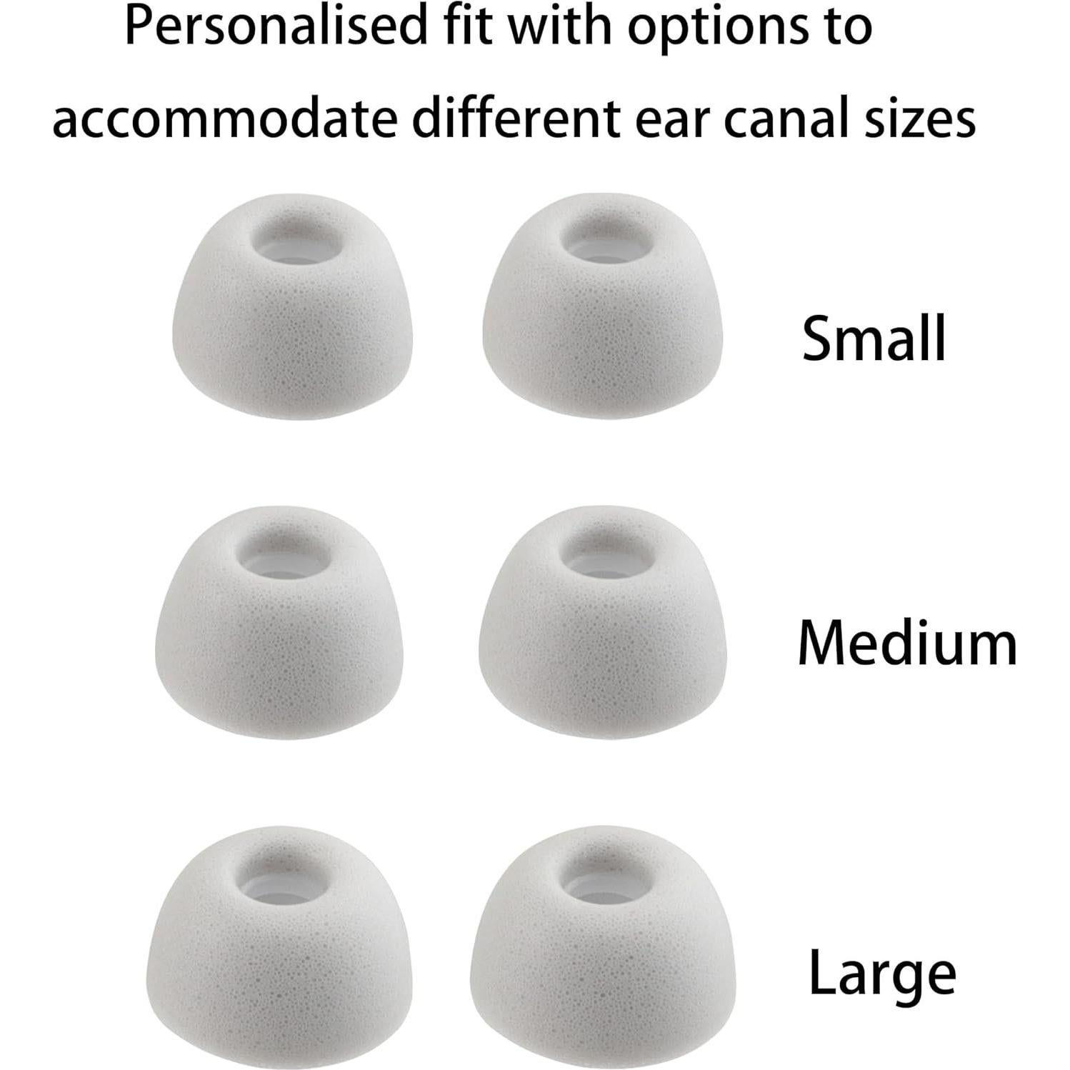 Puntas de Espuma Sennheiser Momentum True Wireless 4/3 - 3 Pares (S/M/L, Gris)