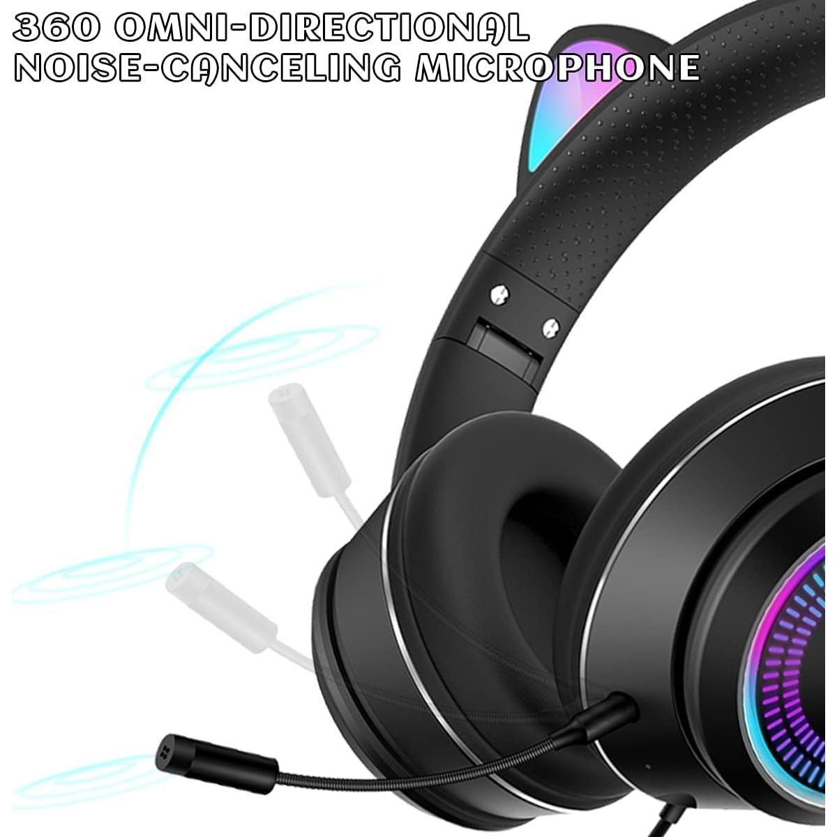 Auriculares Gaming VIGROS B52 con Luz LED y Micrófono 3.5mm