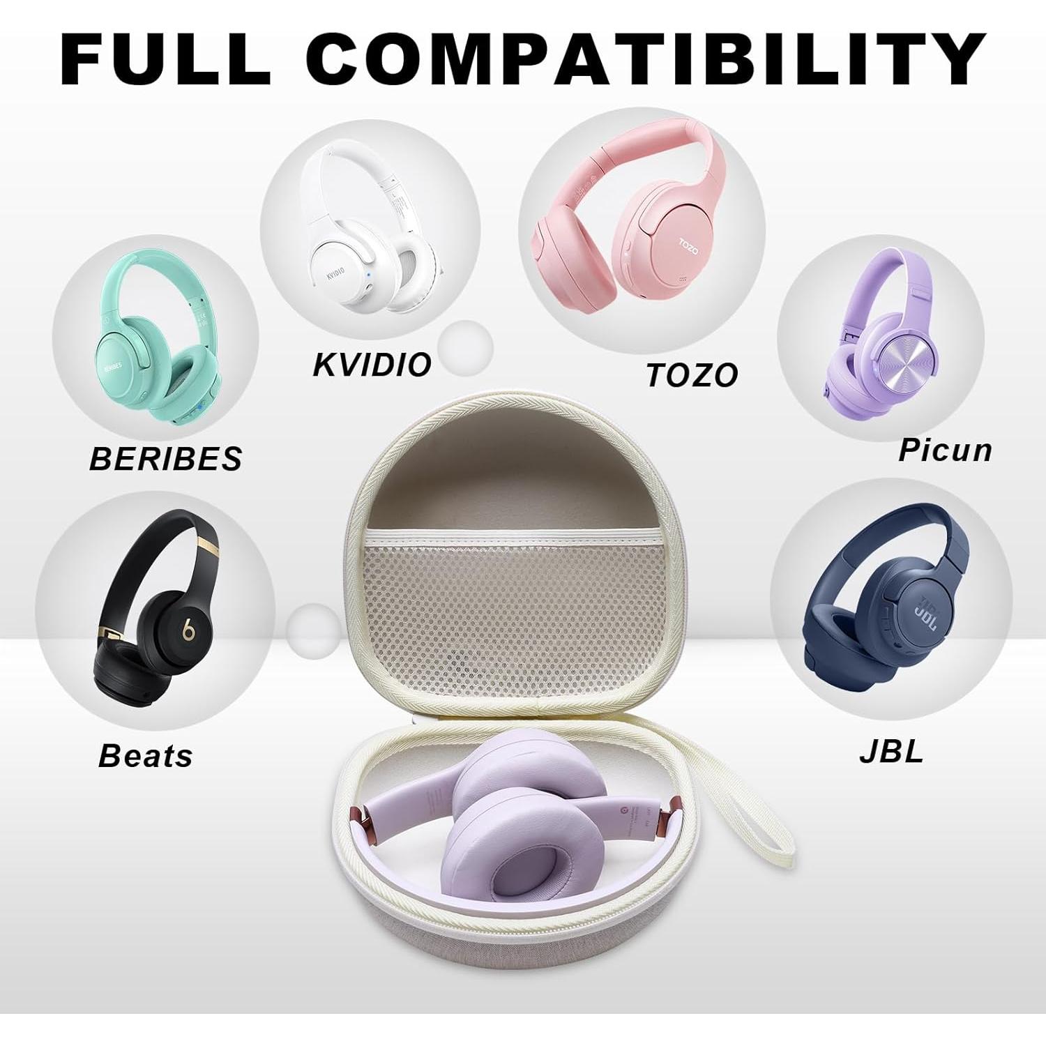 Funda Plegable para Auriculares DR·AMIU Beige Universal