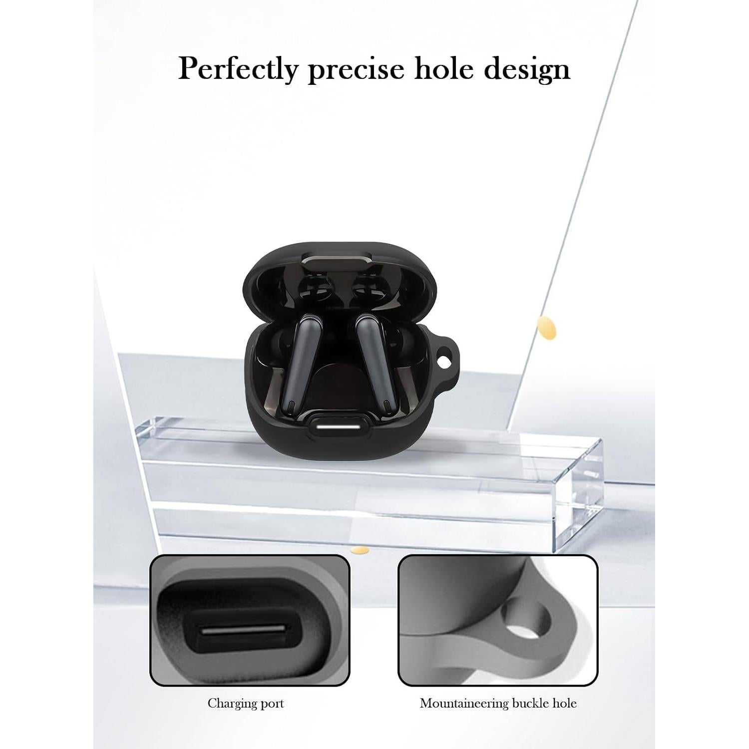 Funda de Silicona BOVUGAC para Anker Soundcore Liberty 4 NC