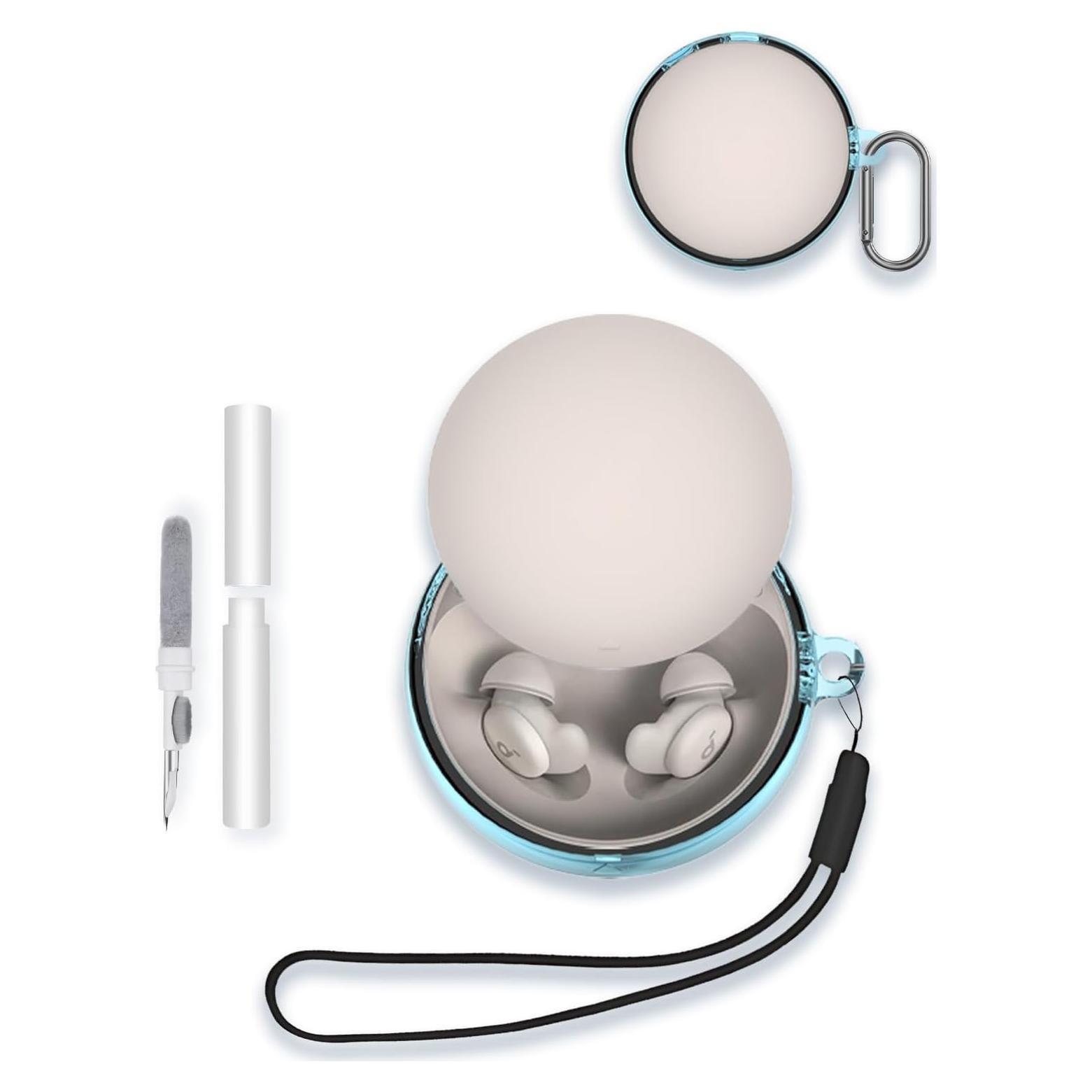 Funda Protectora TPU WUNIAK para Auriculares Anker A20 Azul