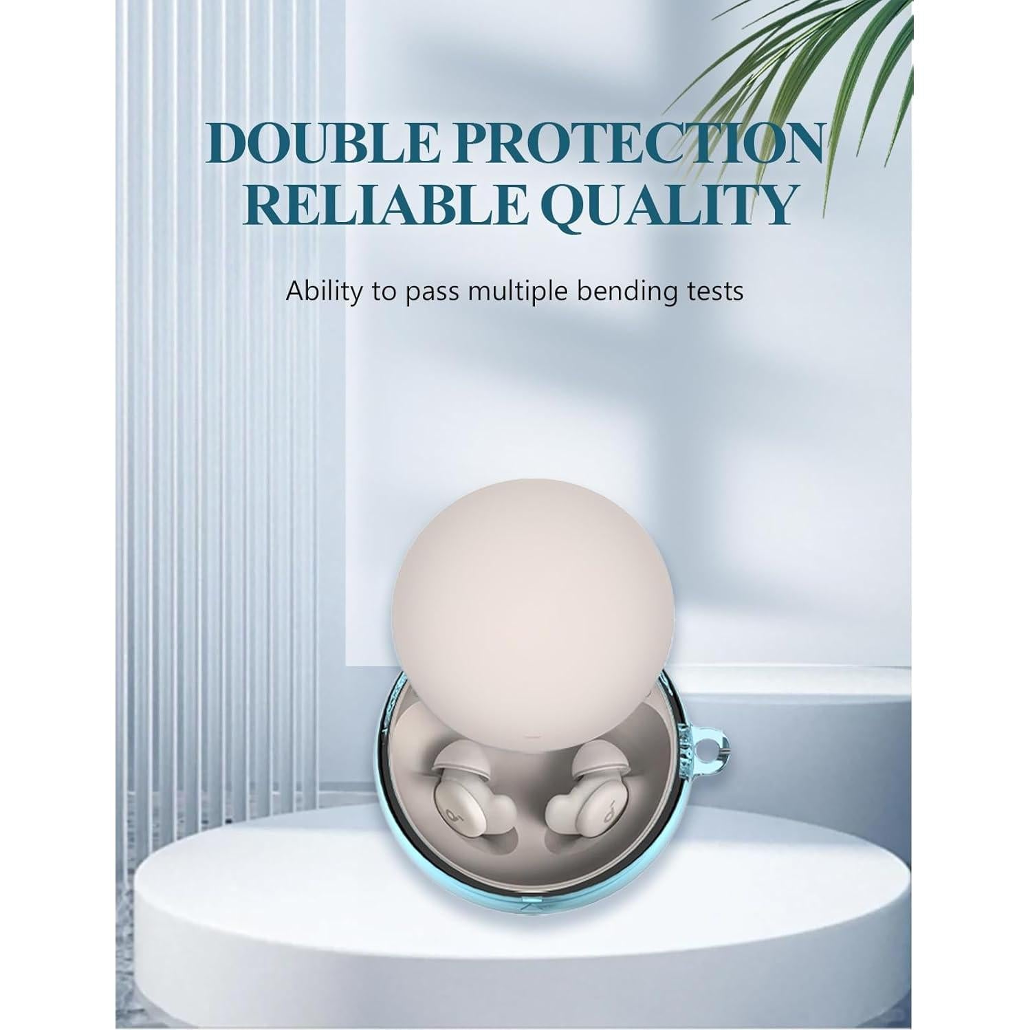 Funda Protectora TPU WUNIAK para Auriculares Anker A20 Azul