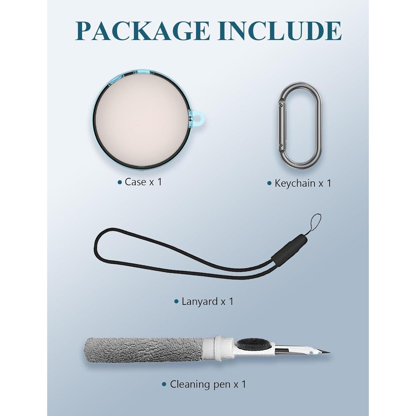 Funda Protectora TPU WUNIAK para Auriculares Anker A20 Azul