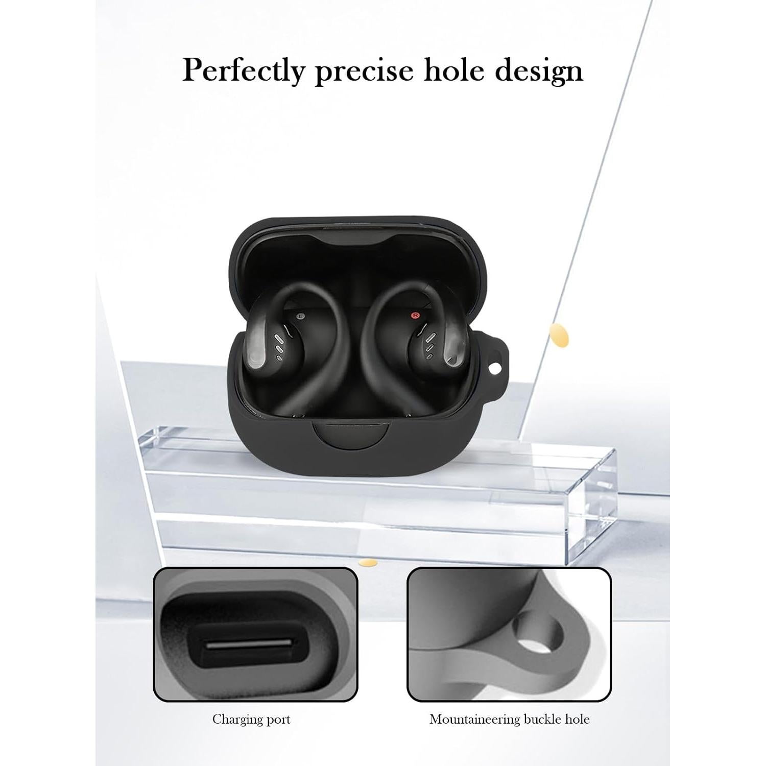 Funda de Silicona BOVUGAC para Anker Soundcore AeroFit Pro