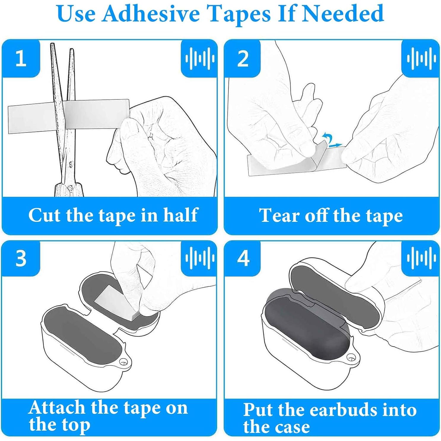 Funda de Silicona Geekria para Auriculares Anker C40i - Negro