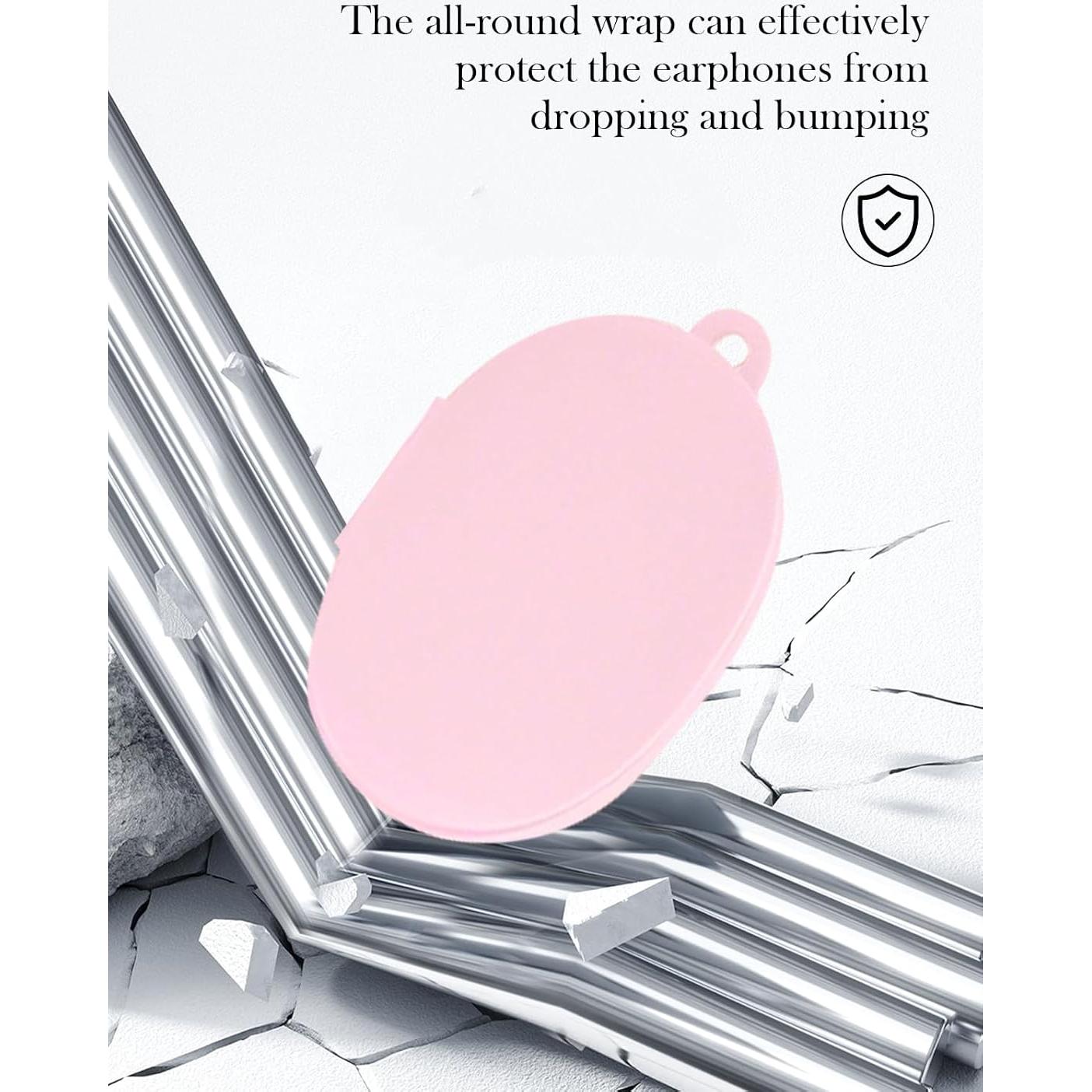 Funda de Silicona Rosa BOVUGAC para Auriculares Anker LIFE P2 mini