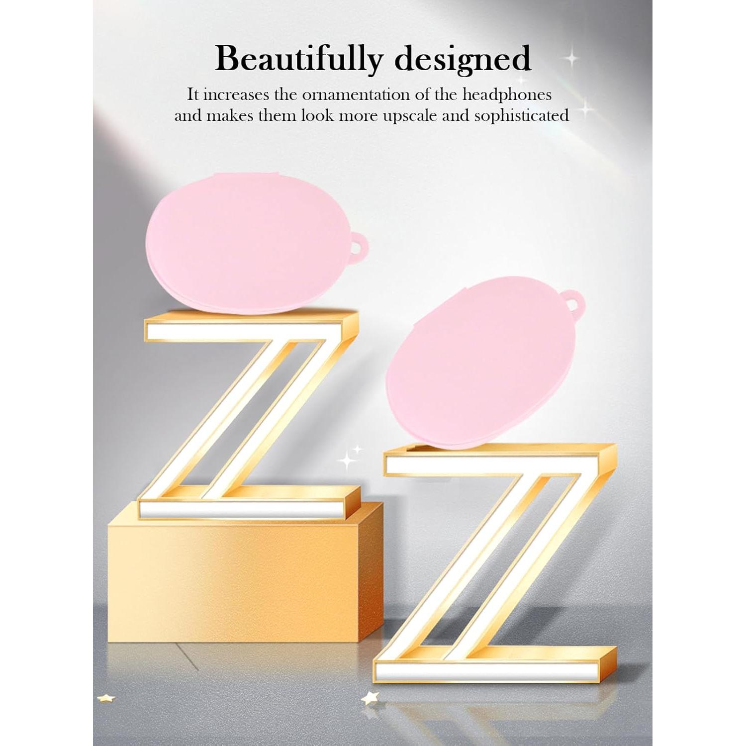 Funda de Silicona Rosa BOVUGAC para Auriculares Anker LIFE P2 mini