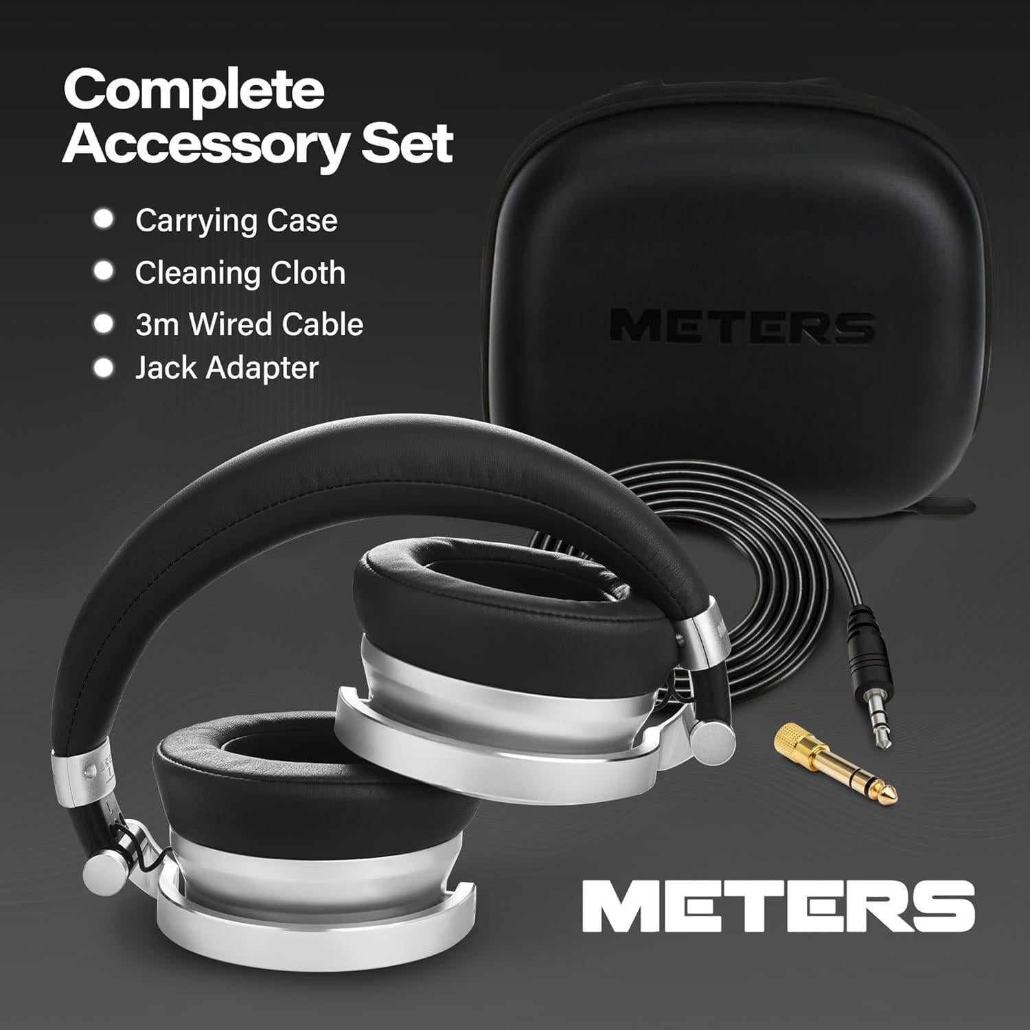 Auriculares Inalámbricos Meters M-OV-1-B-C con ANC y 16h