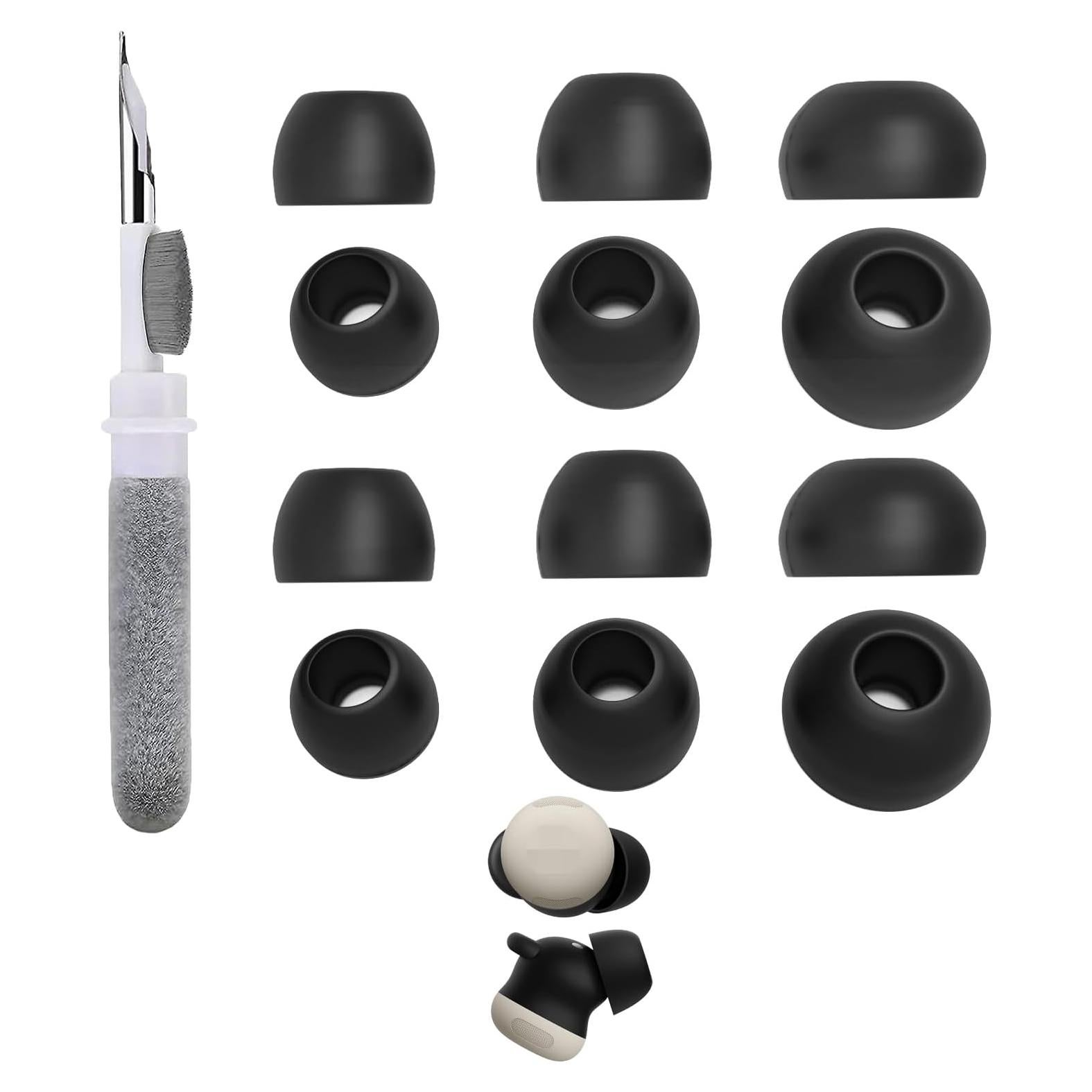 6 Pairs Puntas de Silicona para Auriculares Google Pixel Buds Pro S/M/L