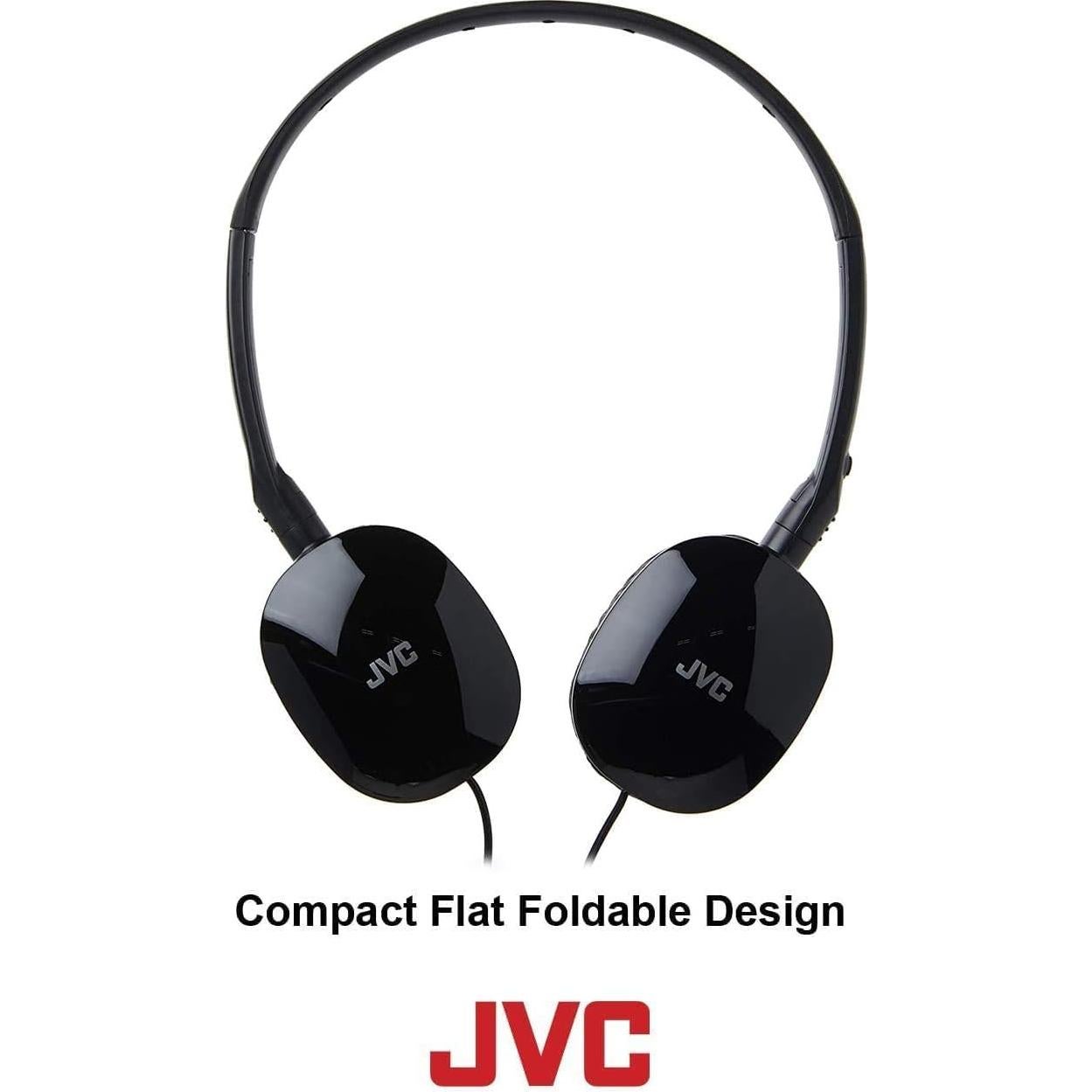 Auriculares JVC HAS160 Flats On-Ear Plegables 30mm Negro