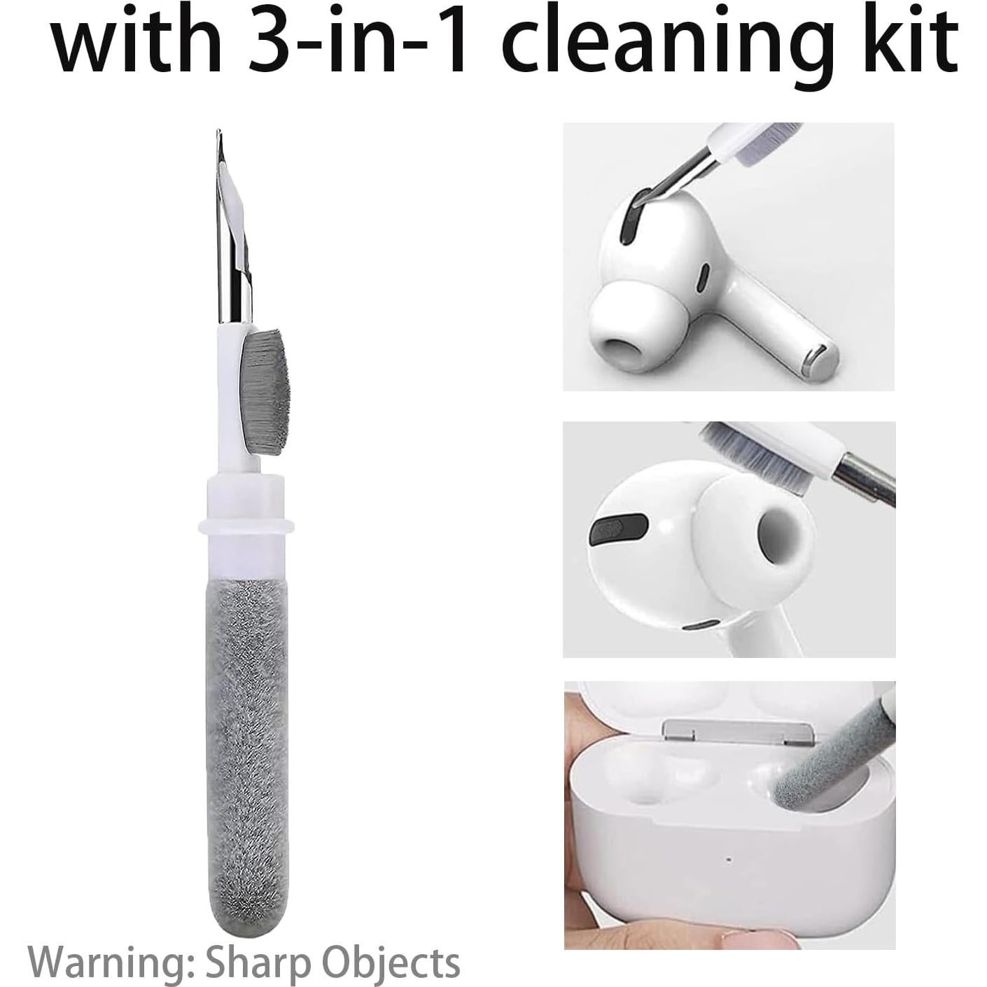 Replacement Earbud Tips Compatible with Google Pixel Buds Pro/Pro 2/Buds A-Series True Wireless Earbuds, Silicone Ear Tips, Fits in Case, S/M/L 6 Pairs, with 3-in-1 Cleaner Kit