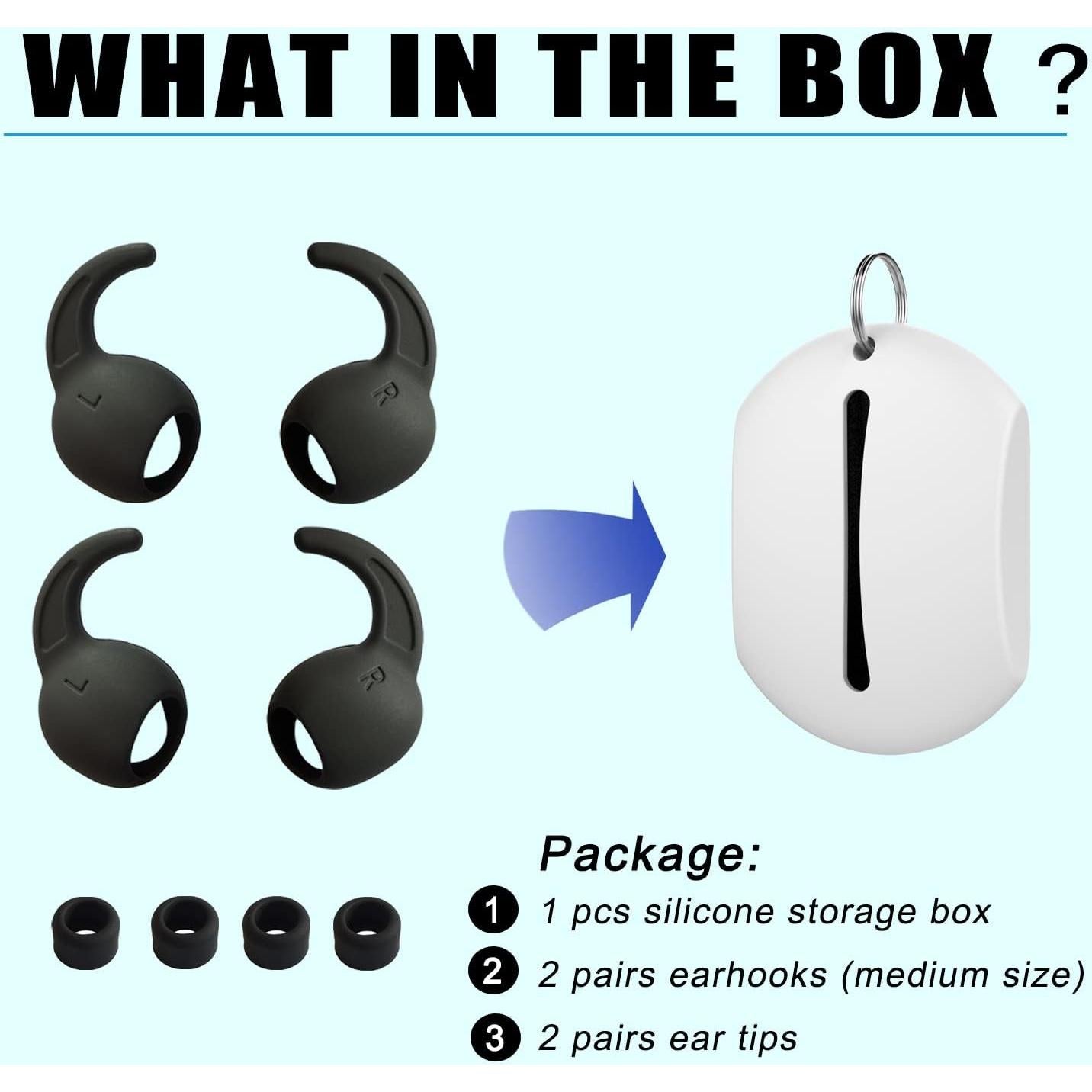 Ganchos y consejos de oído de silicona para Beats Studio Buds