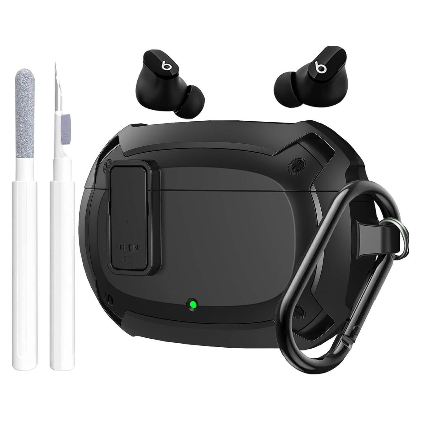 Funda Protectora OTOPO para Beats Studio Buds 2021/Plus 2023 - Negro