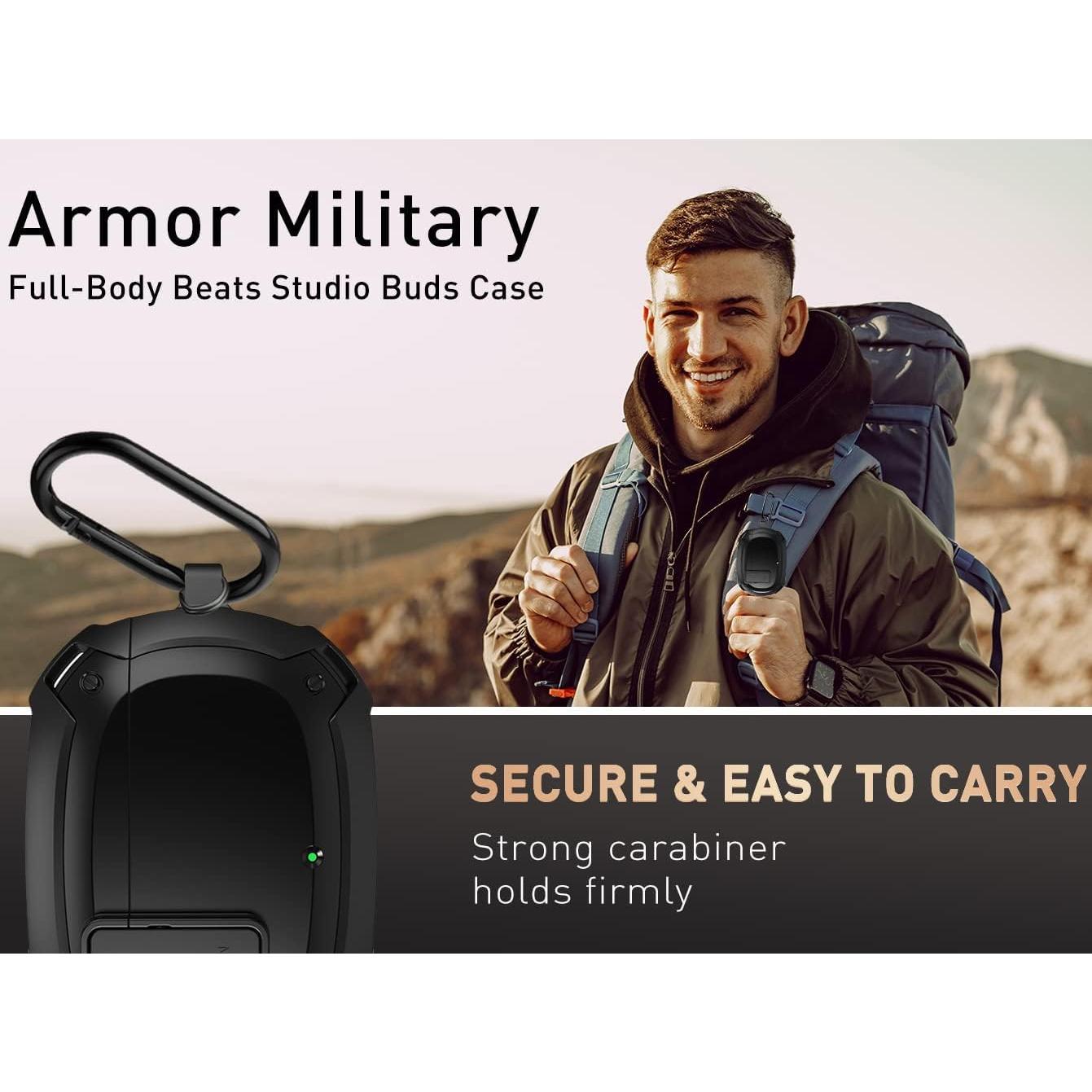 Funda Protectora OTOPO para Beats Studio Buds 2021/Plus 2023 - Negro