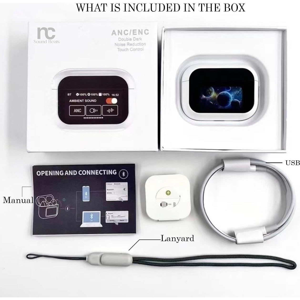 Auriculares Inalámbricos NC SoundBeats A15 Pro - Bluetooth 5.4, ANC, IPX7