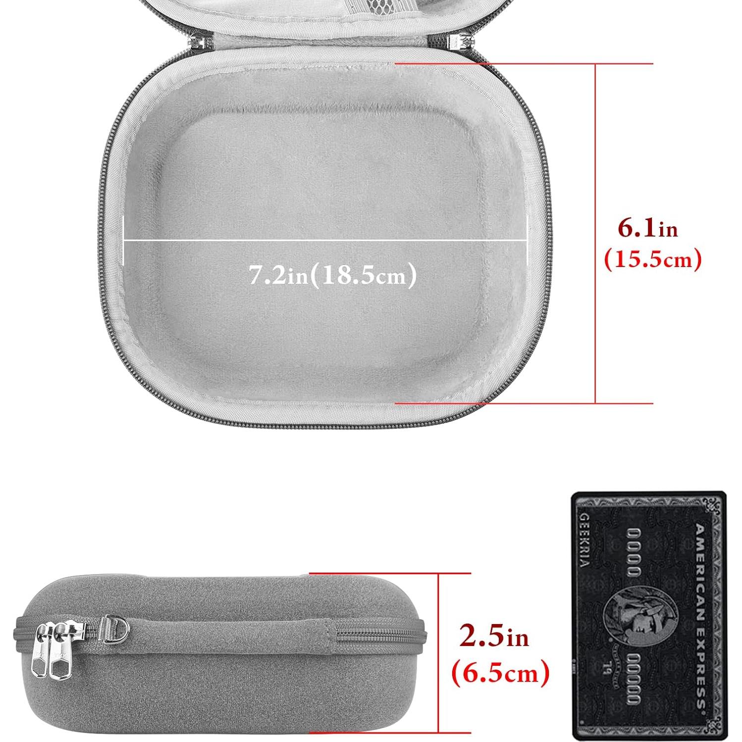 Funda Dura Geekria para Auriculares Bose QC Ultra, 45, 35 II, 35, 25, 2 - Microfibra Gris