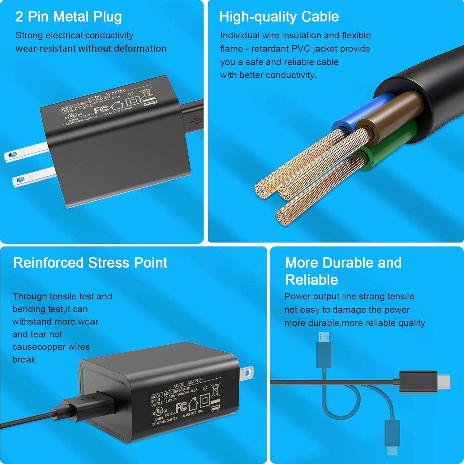 Cable de carga USB C y Micro para altavoces Bose y Sony