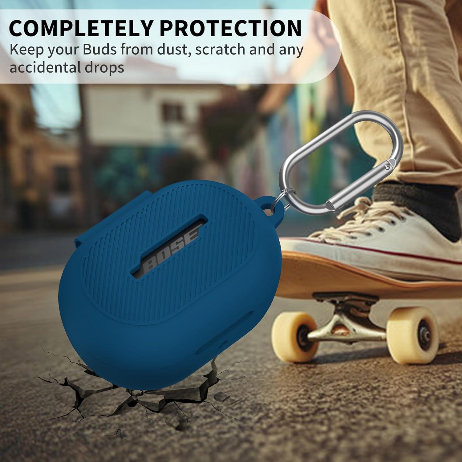 Funda de silicona para auriculares Bose QuietComfort 2024 azul