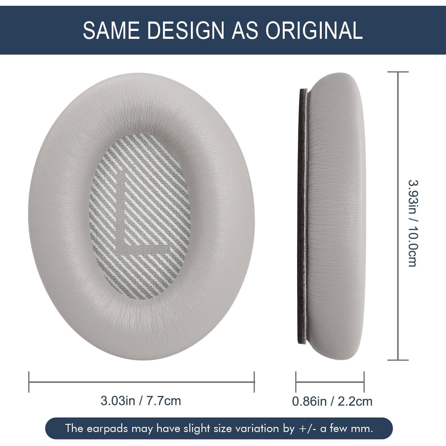 Almohadillas de Reemplazo GEVO para Auriculares Bose QC35 - Espuma de Memoria Duradera