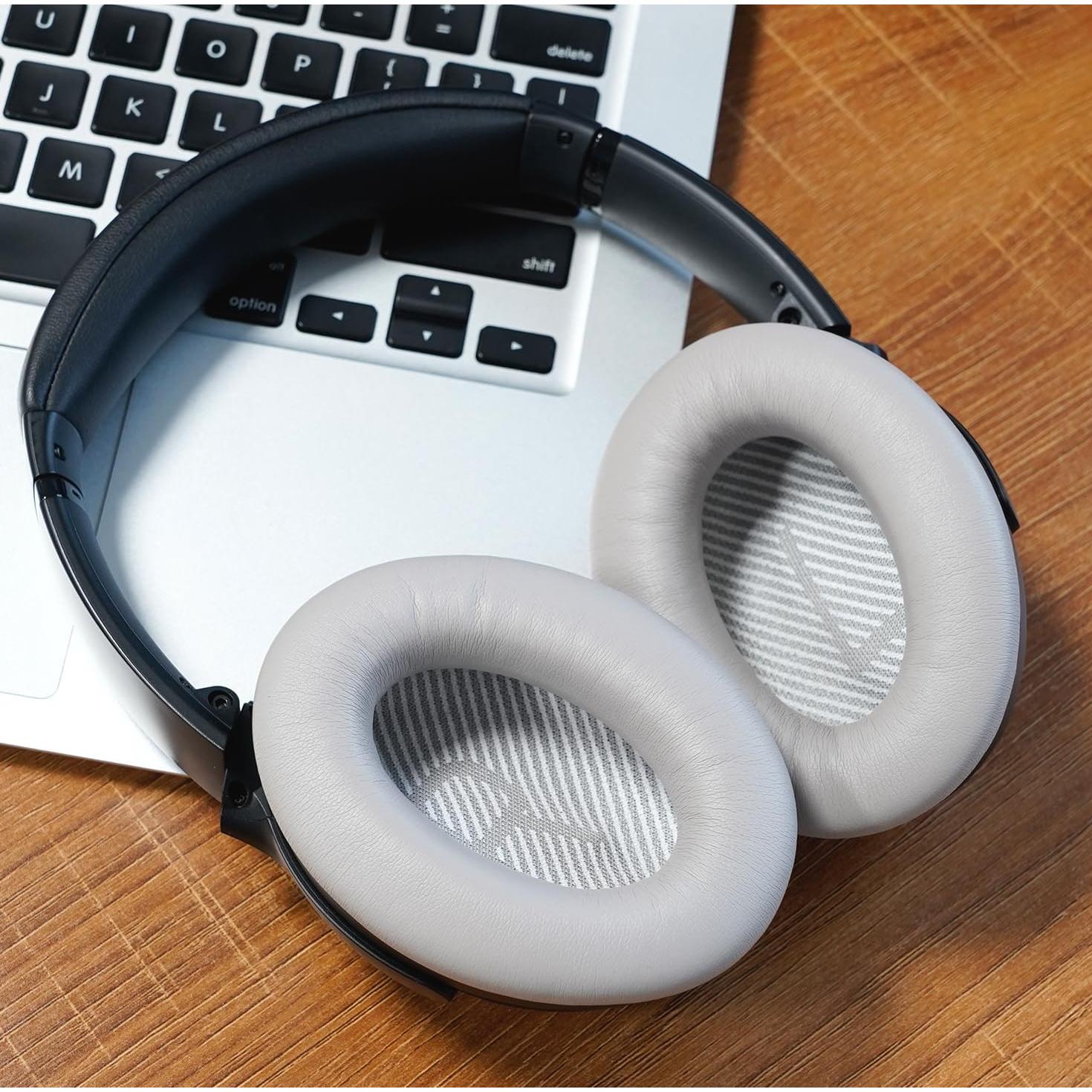 Almohadillas de Reemplazo GEVO para Auriculares Bose QC35 - Espuma de Memoria Duradera