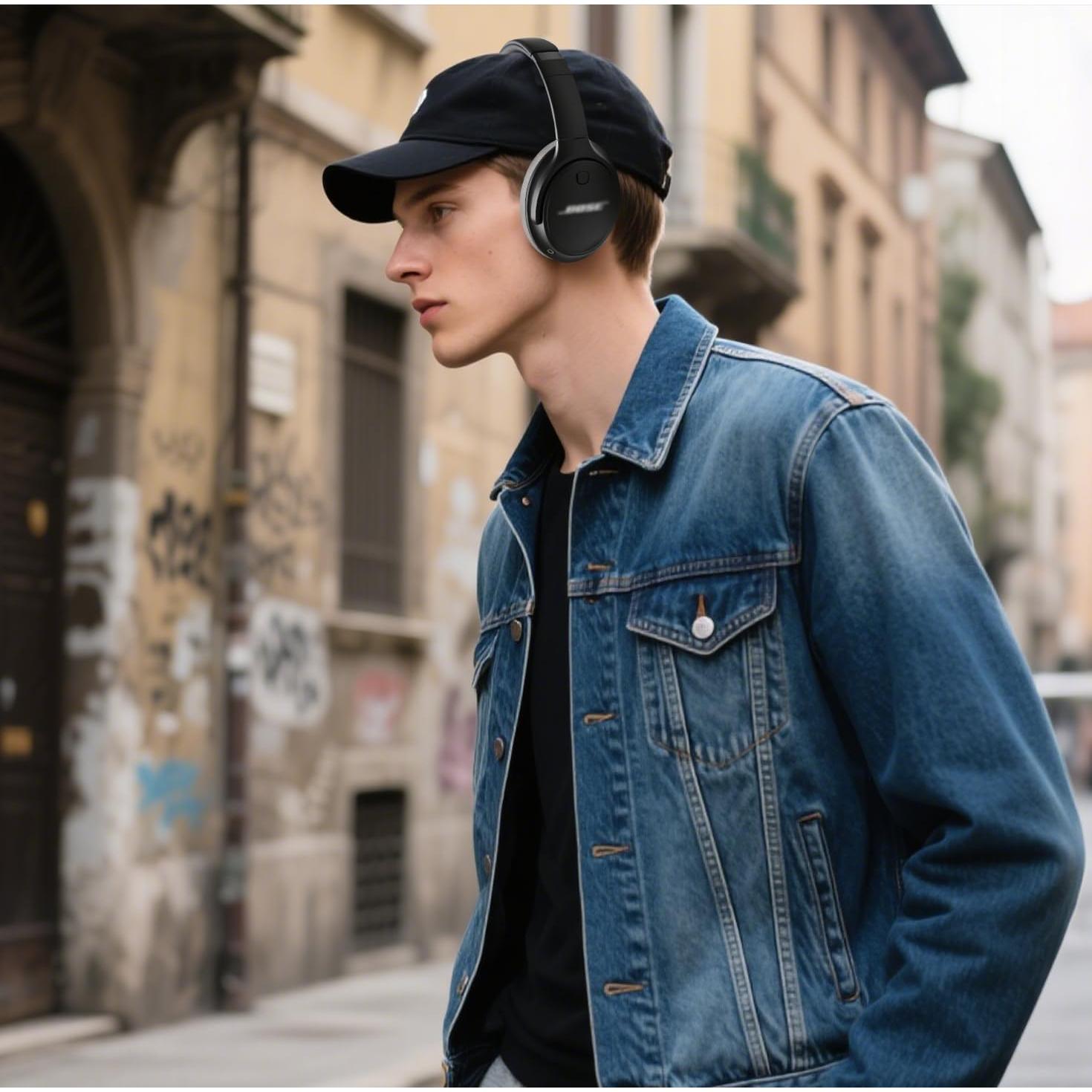 Almohadillas de Reemplazo GEVO para Auriculares Bose QC35 - Espuma de Memoria Duradera