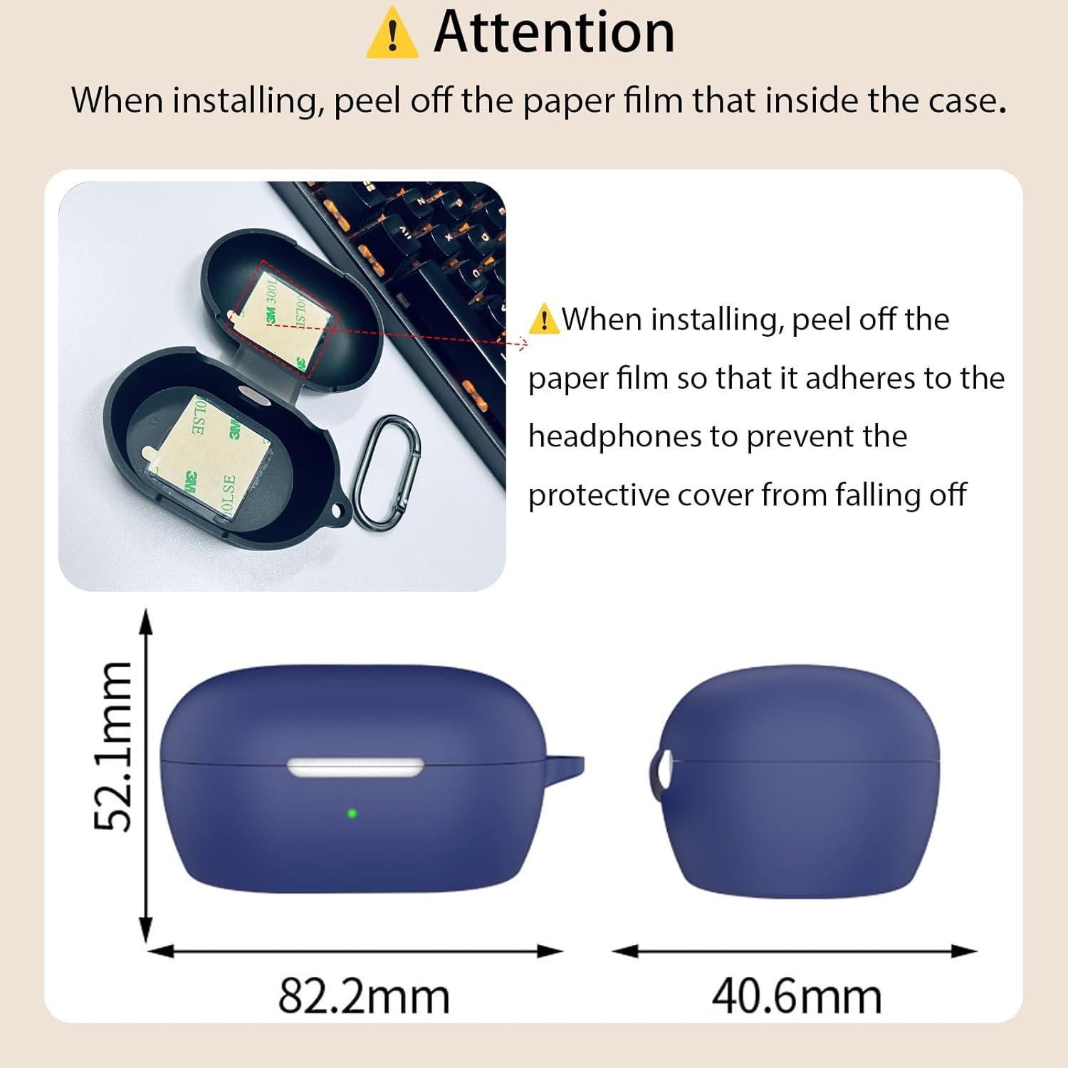 Funda de Silicona para Auriculares Bose QuietComfort 2024 - Negro