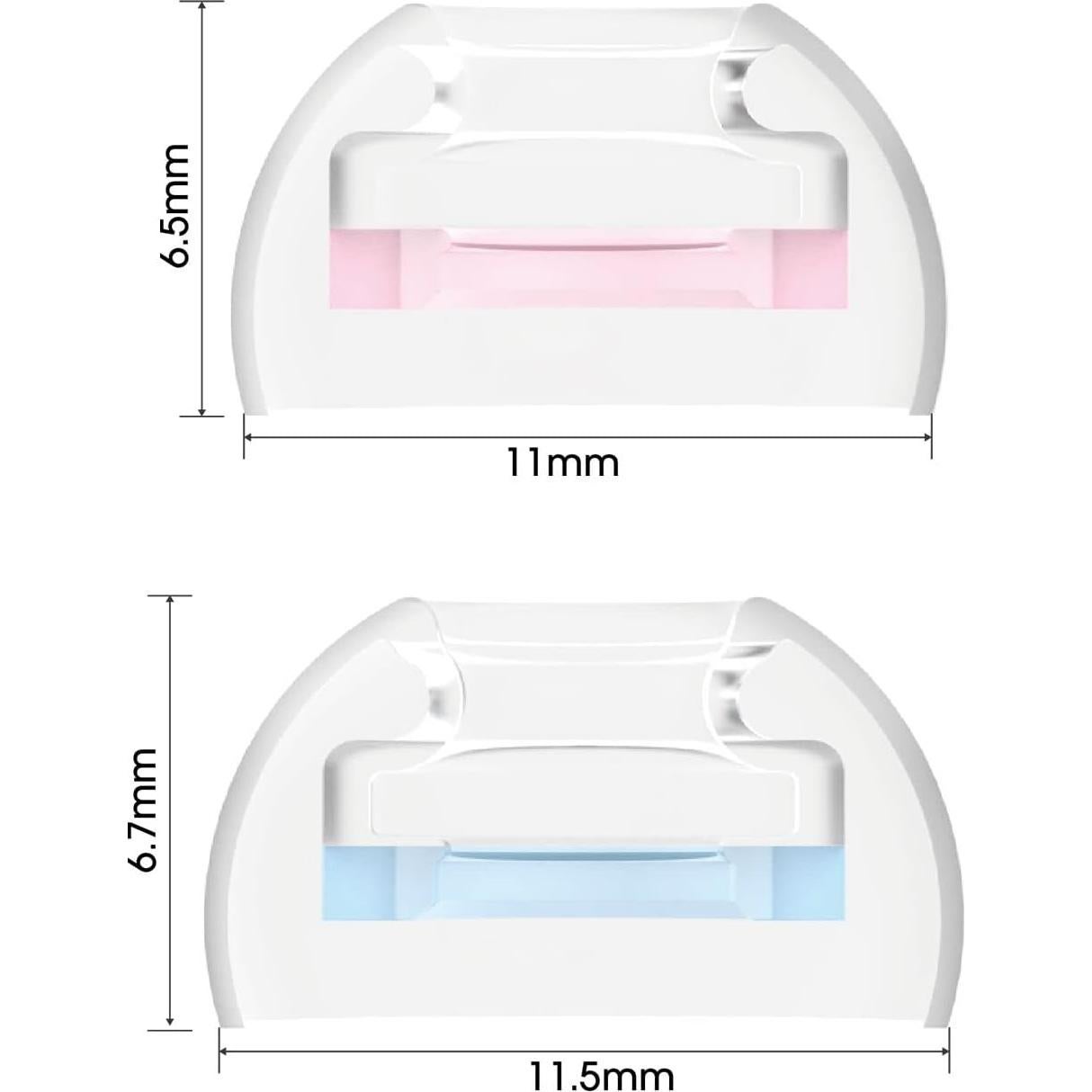 Puntas de oído SpinFit CP1025-M/S de silicona médica (2 pares)